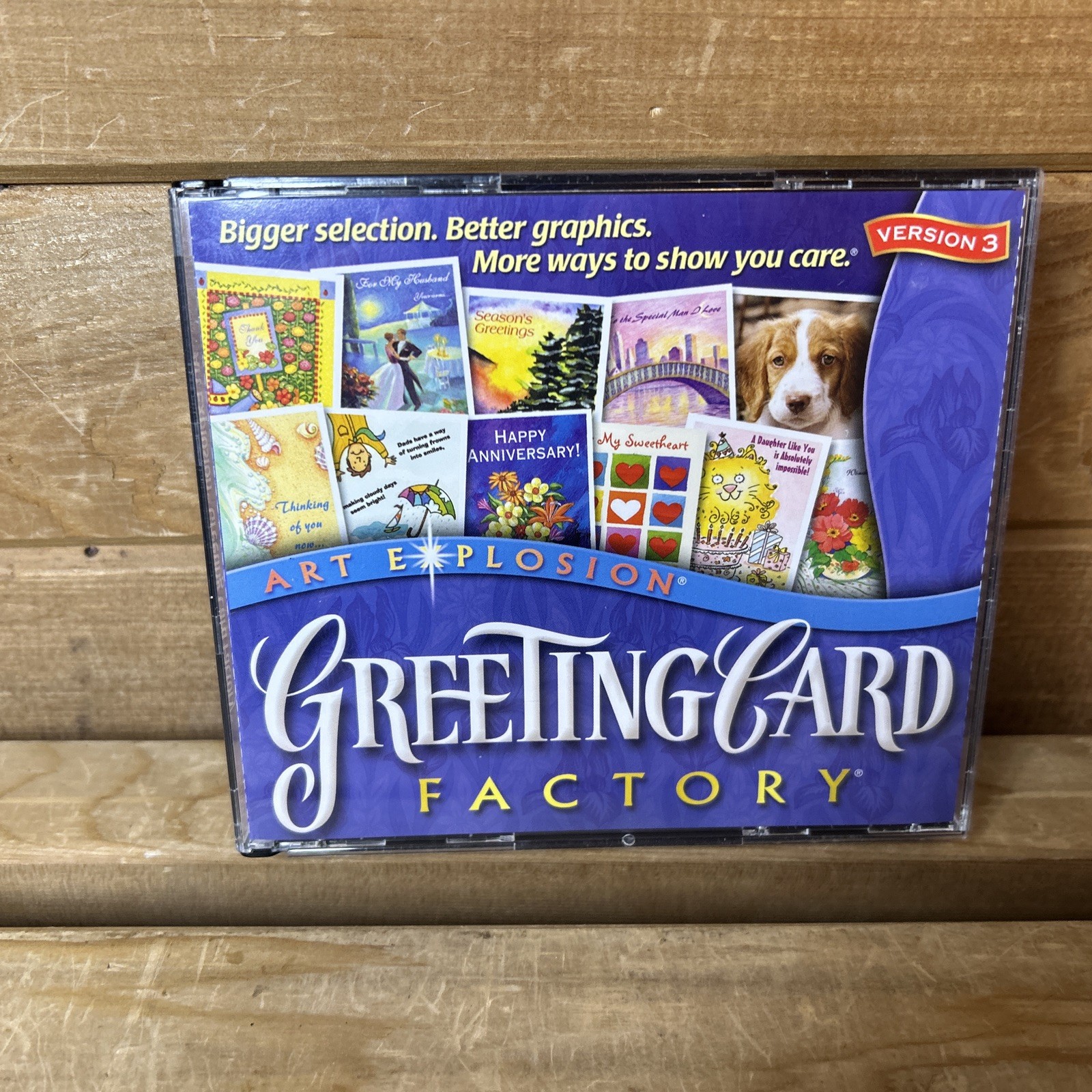 Greeting Card Factory Version 3 Software for Windows CD-ROM 2000, 2002, 2003