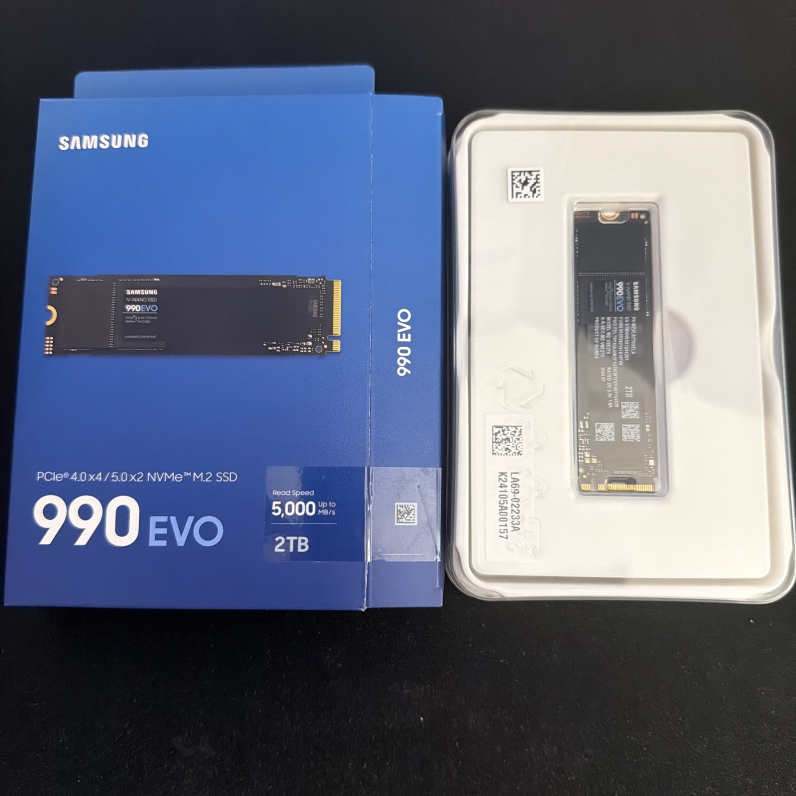 Samsung 990 EVO 2TB NVMe M.2 SSD MZ-V9E2T0 MZ-V9E2T0B/AM 99% HEALTH