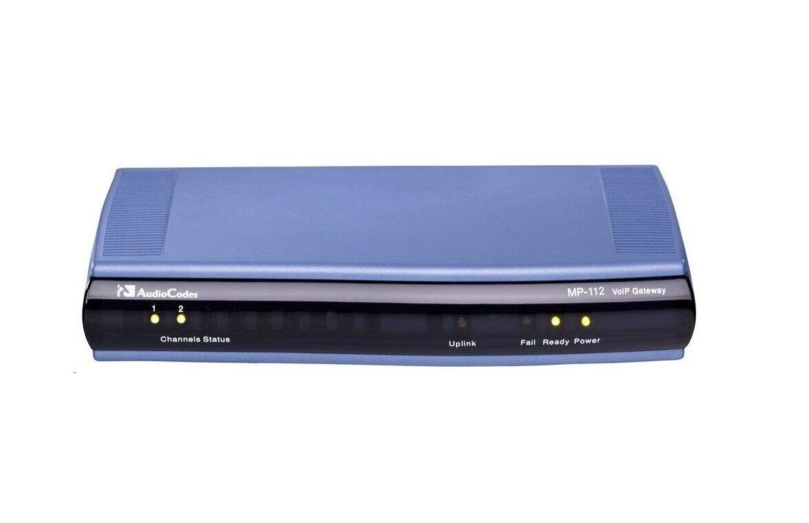 Used Audiocodes MP112 2 FXS Ports VoIP Gateway MP112/2S/SIP/D