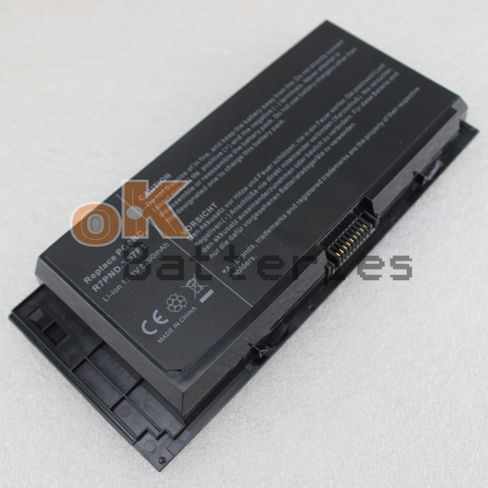 NEW 5200MAH Battery For Dell Precision m4600 m6600 pg6rc fv993 r7pnd 0tn1k5 New