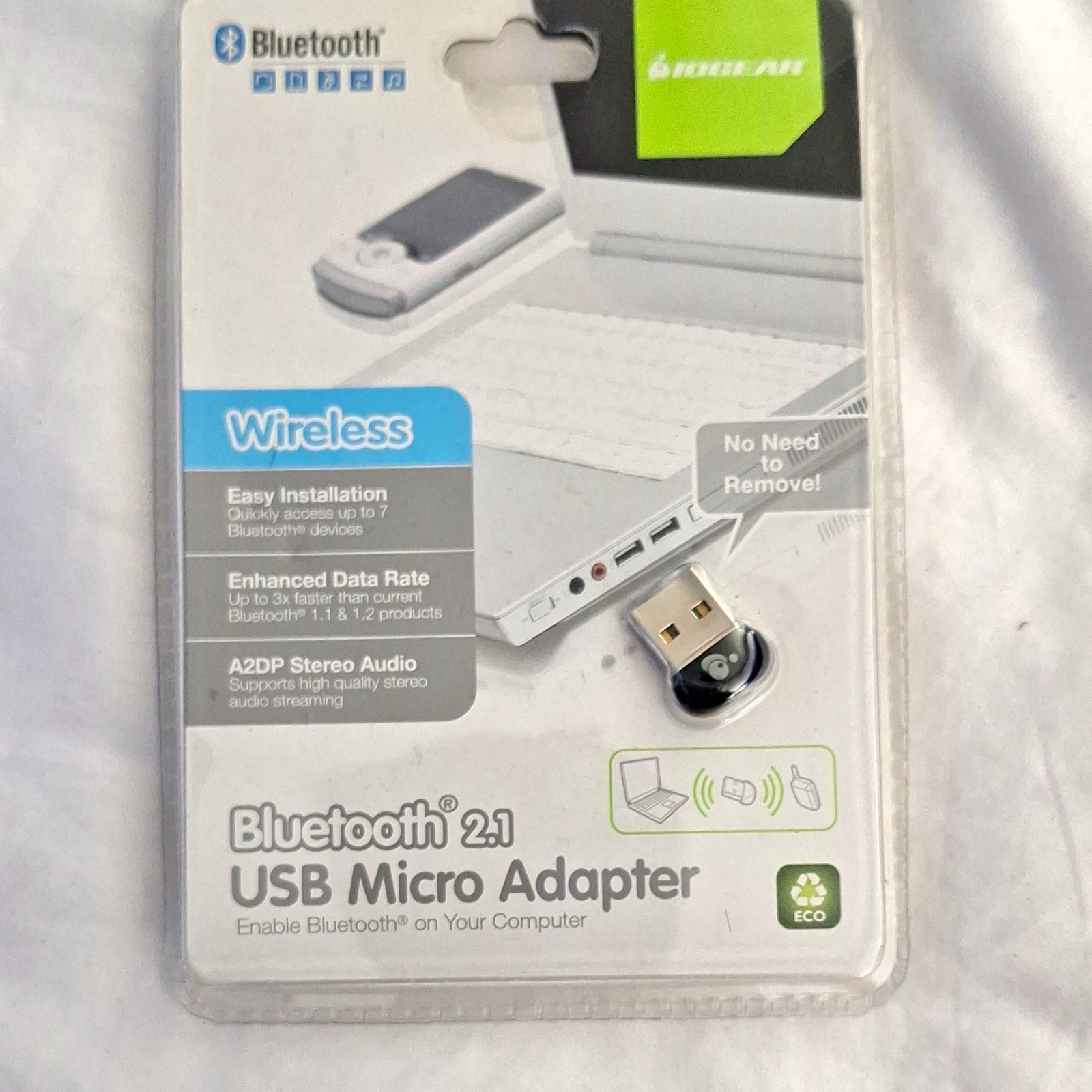 IOGEAR GBU421 Bluetooth v2.1 USB 2.0 Micro Adapter A2DP for PC/Mac