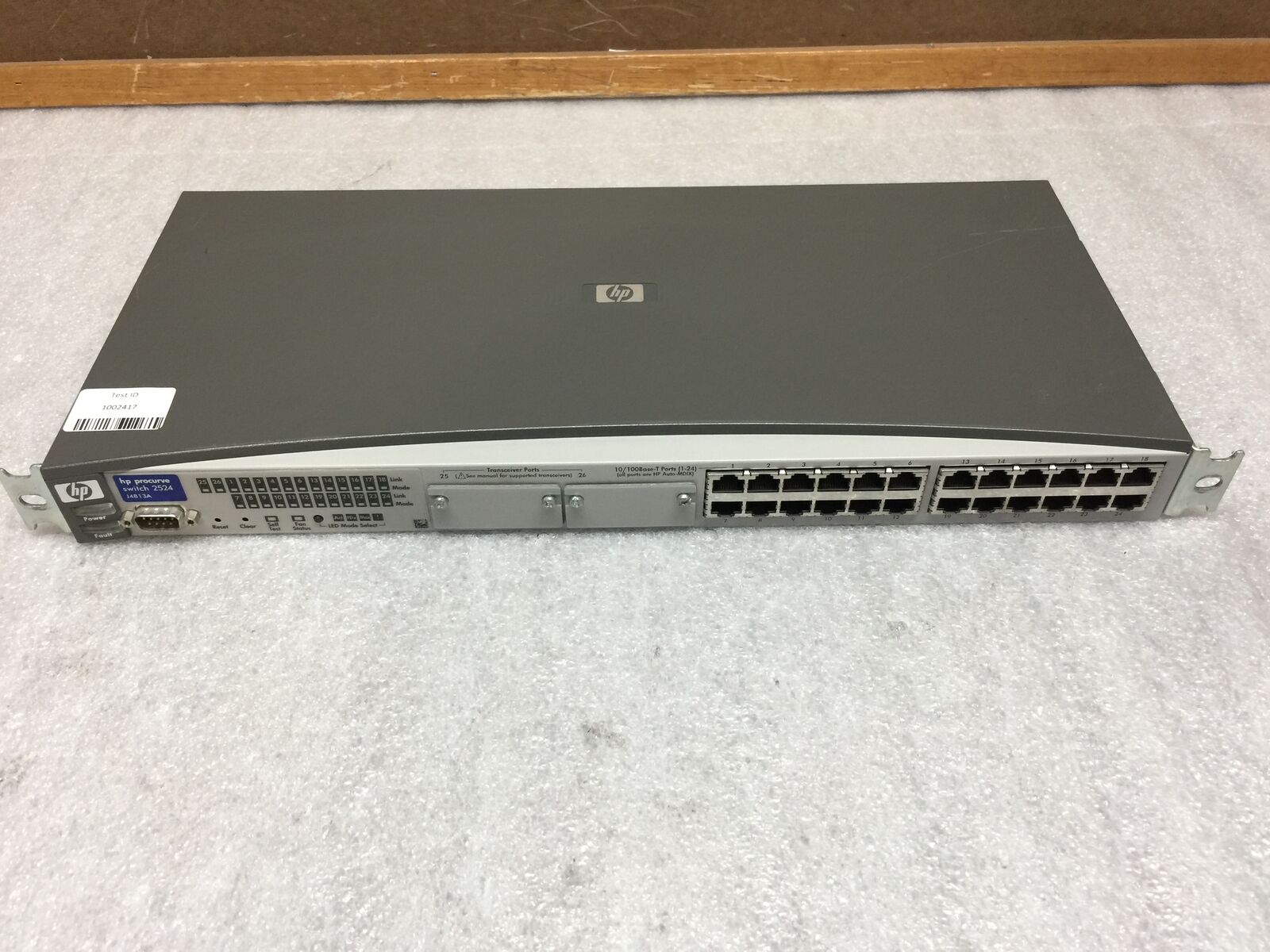 HP ProCurve Switch 2524 J4813A, 24-Port 10/100Mb Ethernet Switch, Tested