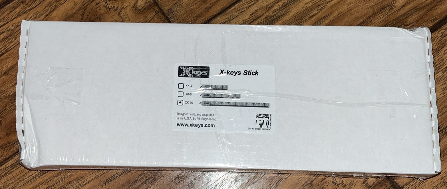 X-keys XK-16 keys Stick USB Programmable Macro Device Unopened Damaged Box PB