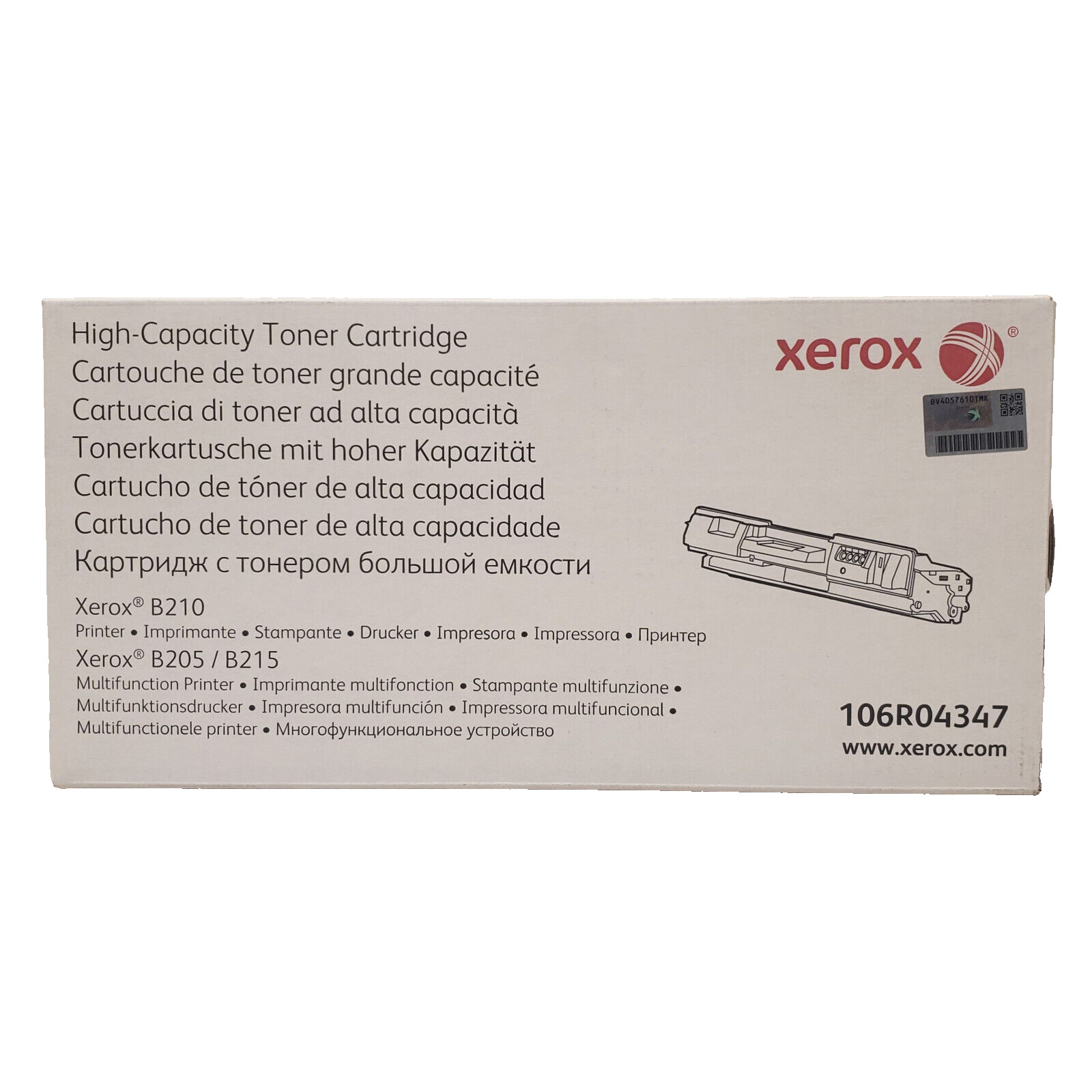 Xerox 106R04347 High-Capacity Toner Cartridge For B210 Printer B205 / B215 MFP