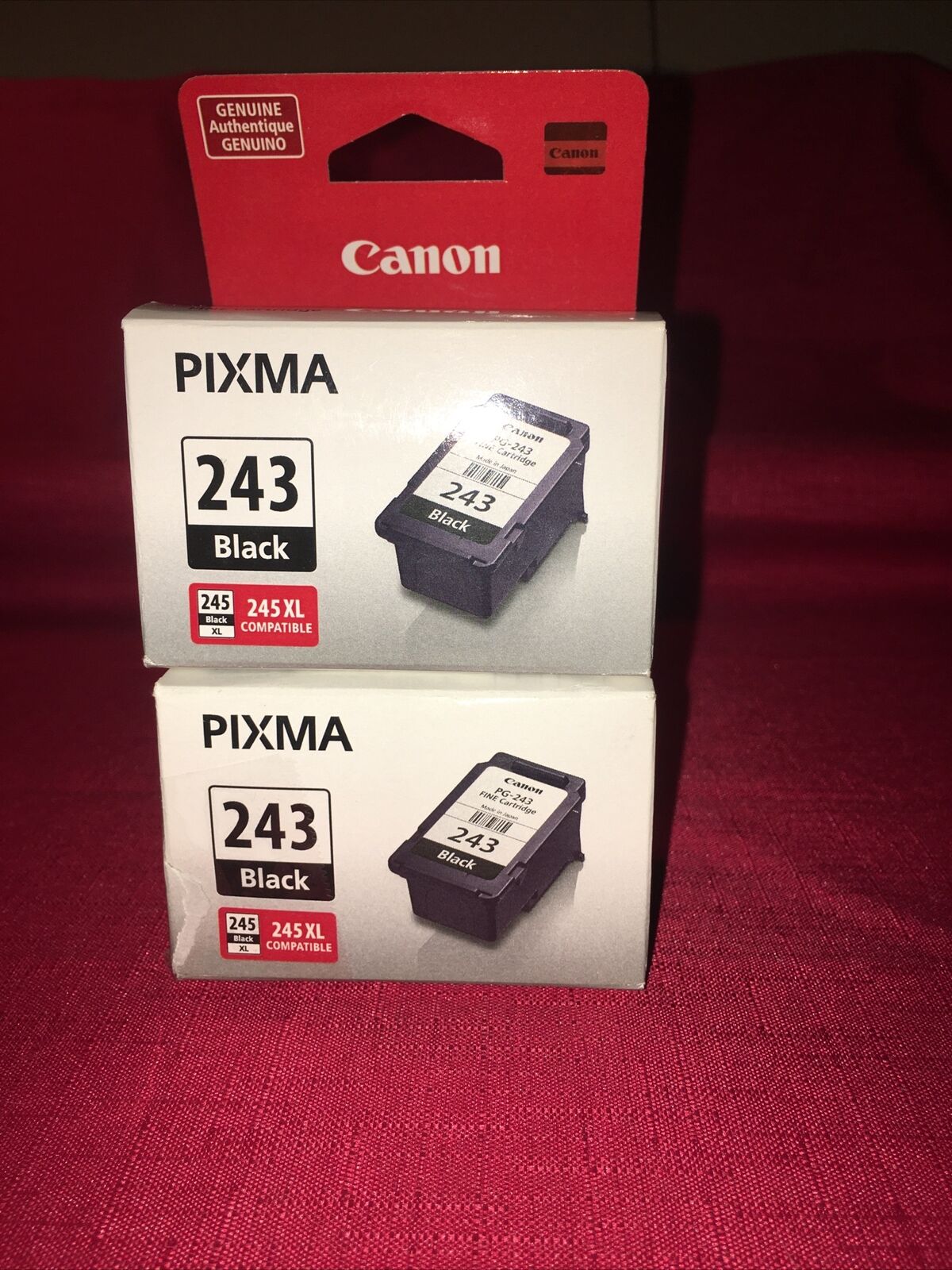 Canon 1287C004 Pixma 243 Black Fine Ink Cartridge- One Box Is Open But Not Used