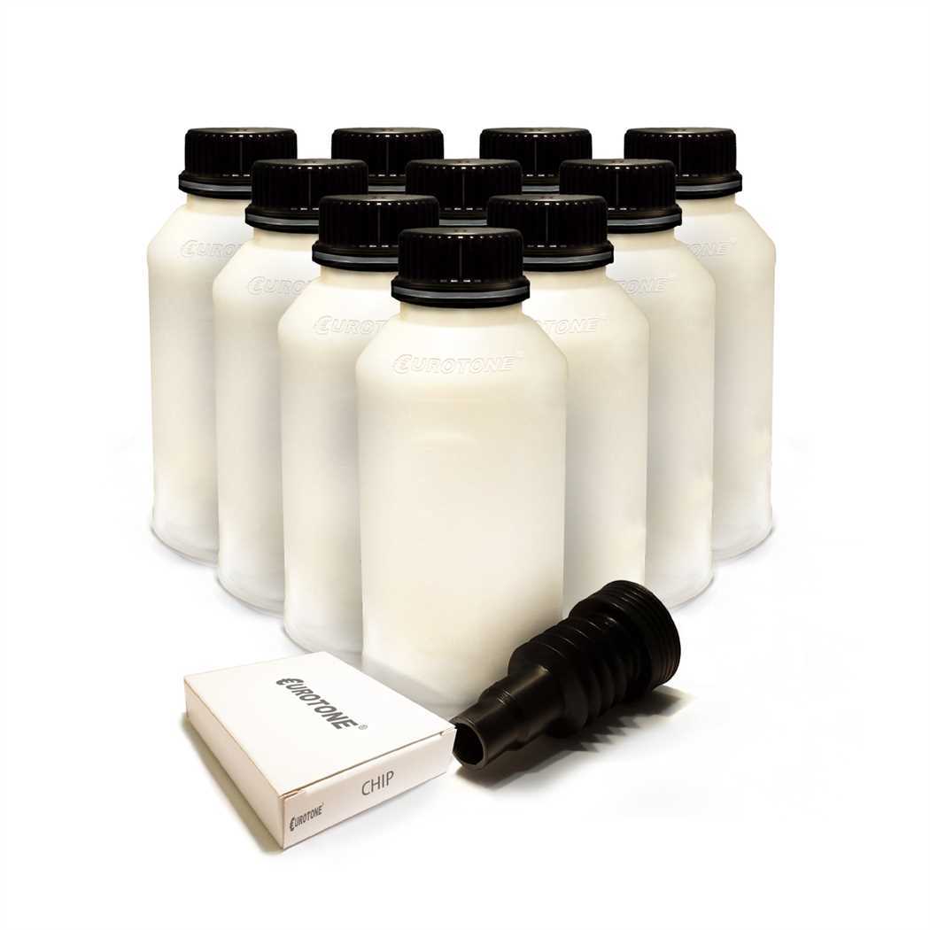 10x Refill Powder + Chip for Xerox Workcentre 3119 fills 013R00625 BLACK