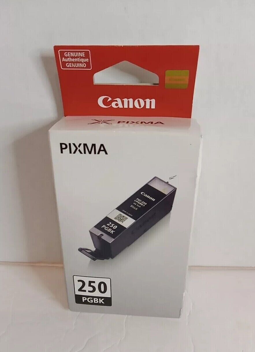 Genuine Canon Pixma PGBK PGI 250 BLACK Ink Cartridge New Sealed in Box