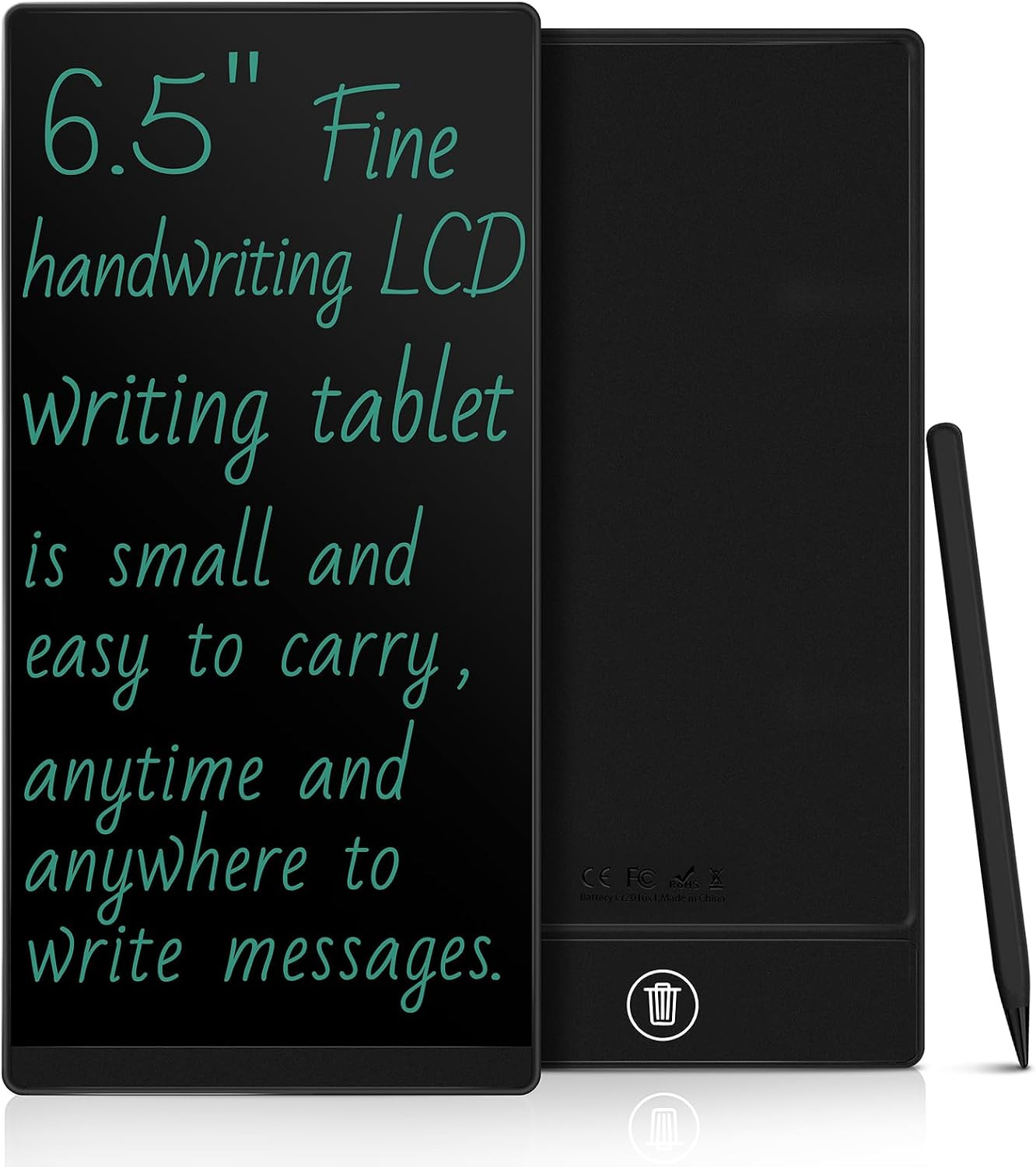 LCD Writing Tablet for Adults: Mini 6.5 Inch Full Screen | Reusable Drawing