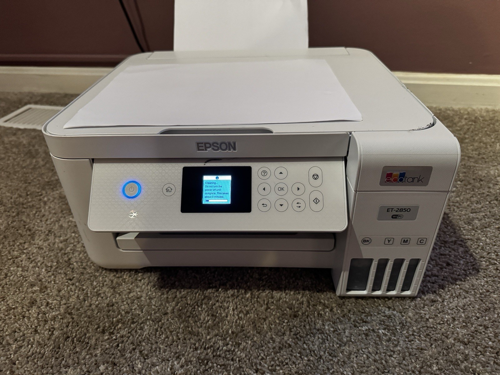 Epson EcoTank ET-2850 All-In-One Wireless Color /BW Needs Ink Works