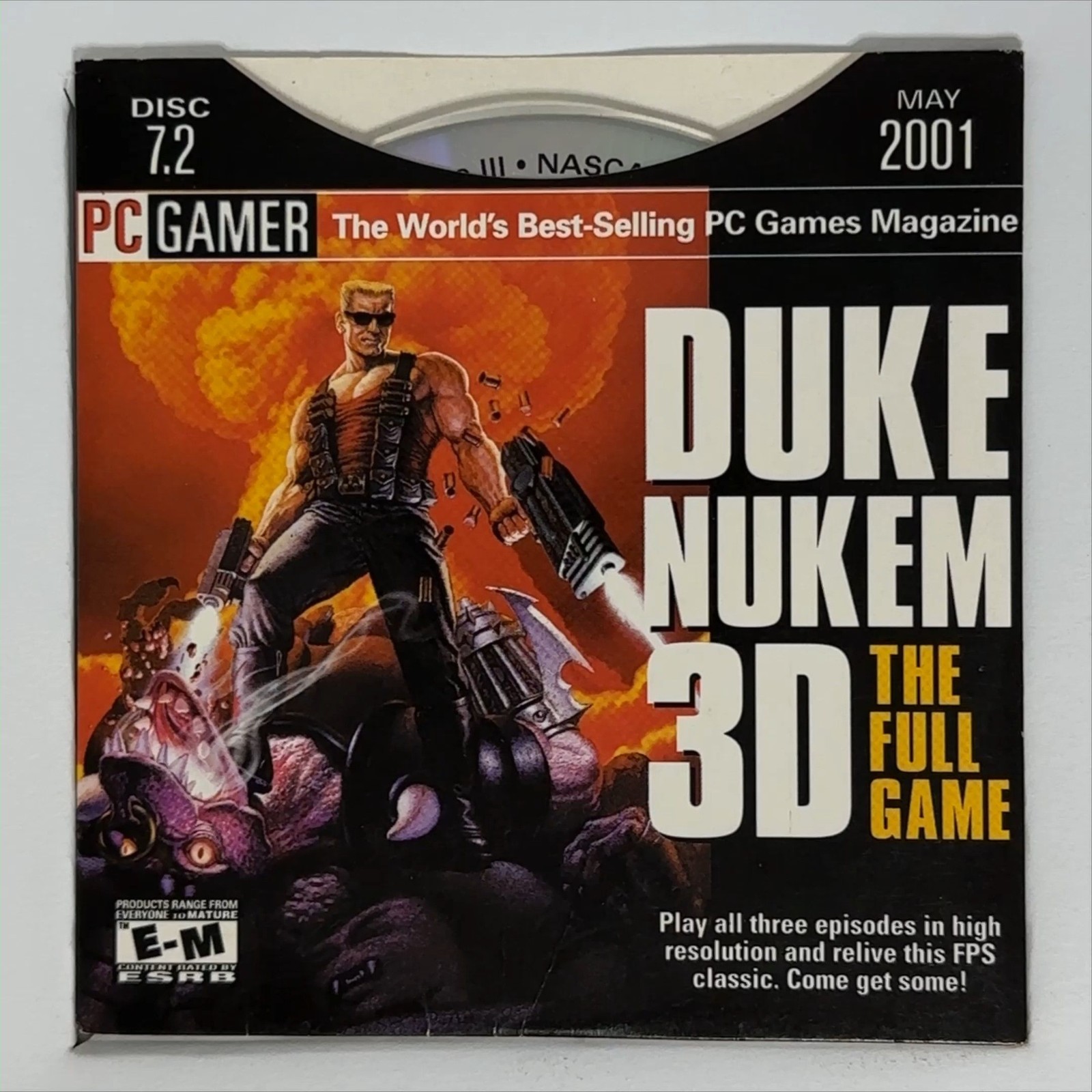 PC Gamer Demo Disc 7.2 May 2001 CD-ROM Vintage PC Gaming Software