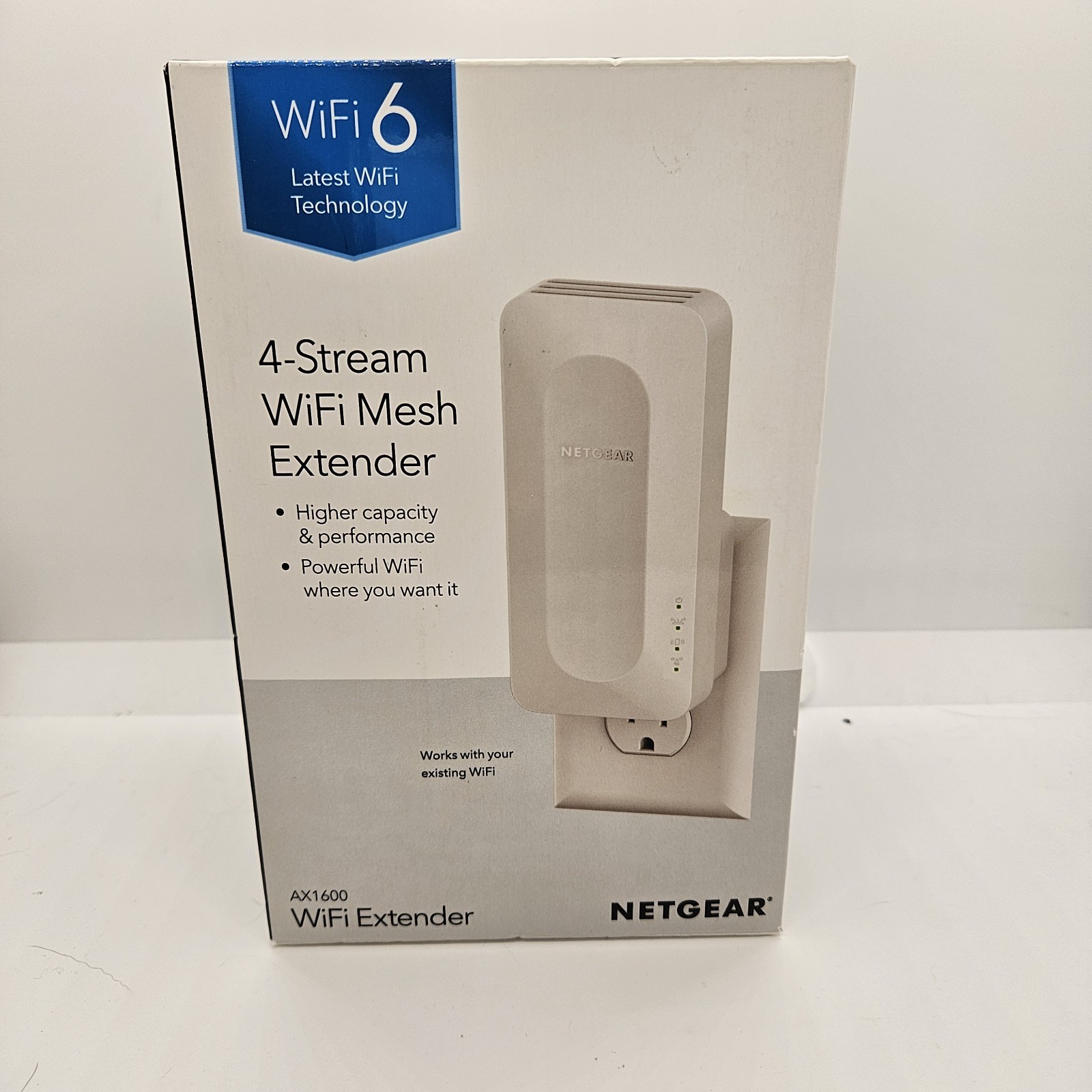 NETGEAR AX1600 WiFi 6 Mesh Range Extender EAX11v2 Dual-Band Gigabit