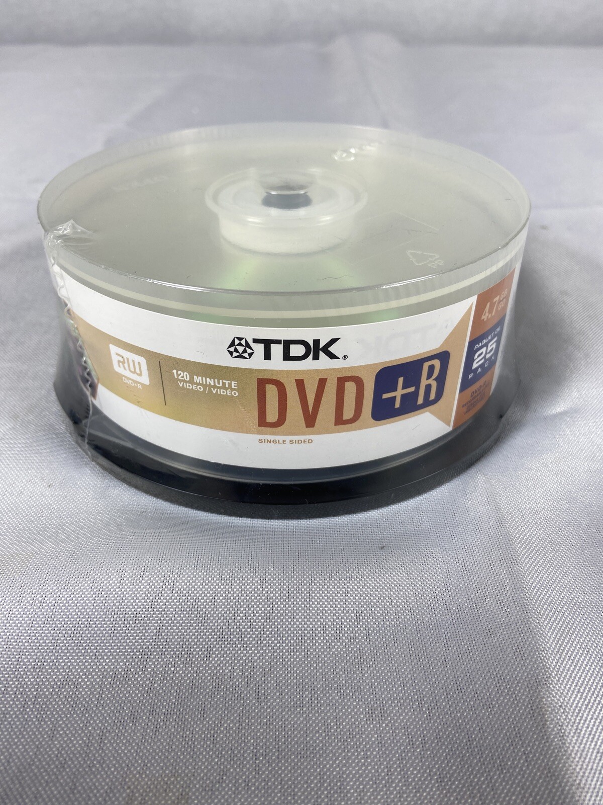 TDK DVD+R 25 Pack 4.7 GB New Sealed