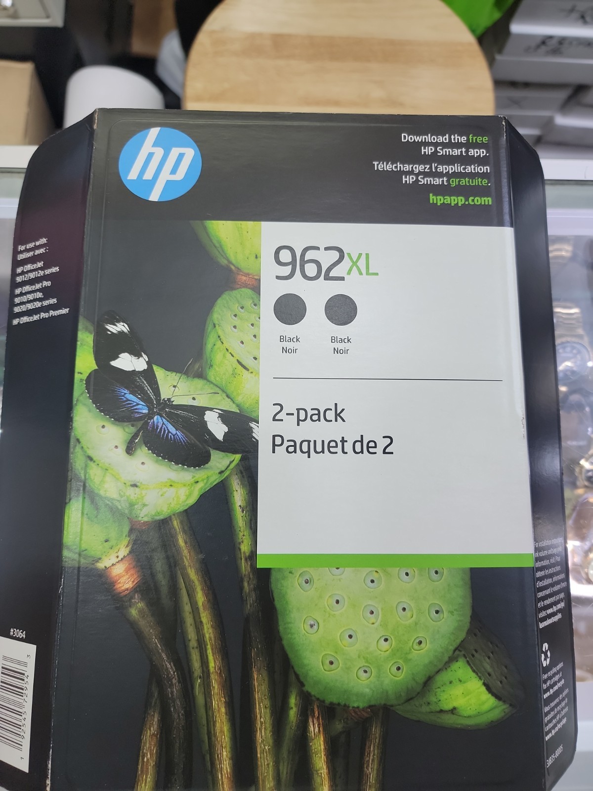 HP 962XL (3JB35BN) Black Toner Cartridge - 2 Pack