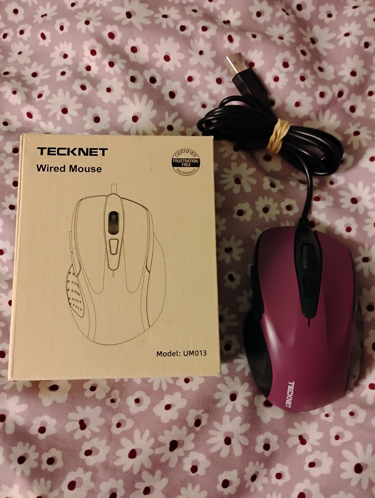 TechNet Wired Computer Laptop Mouse