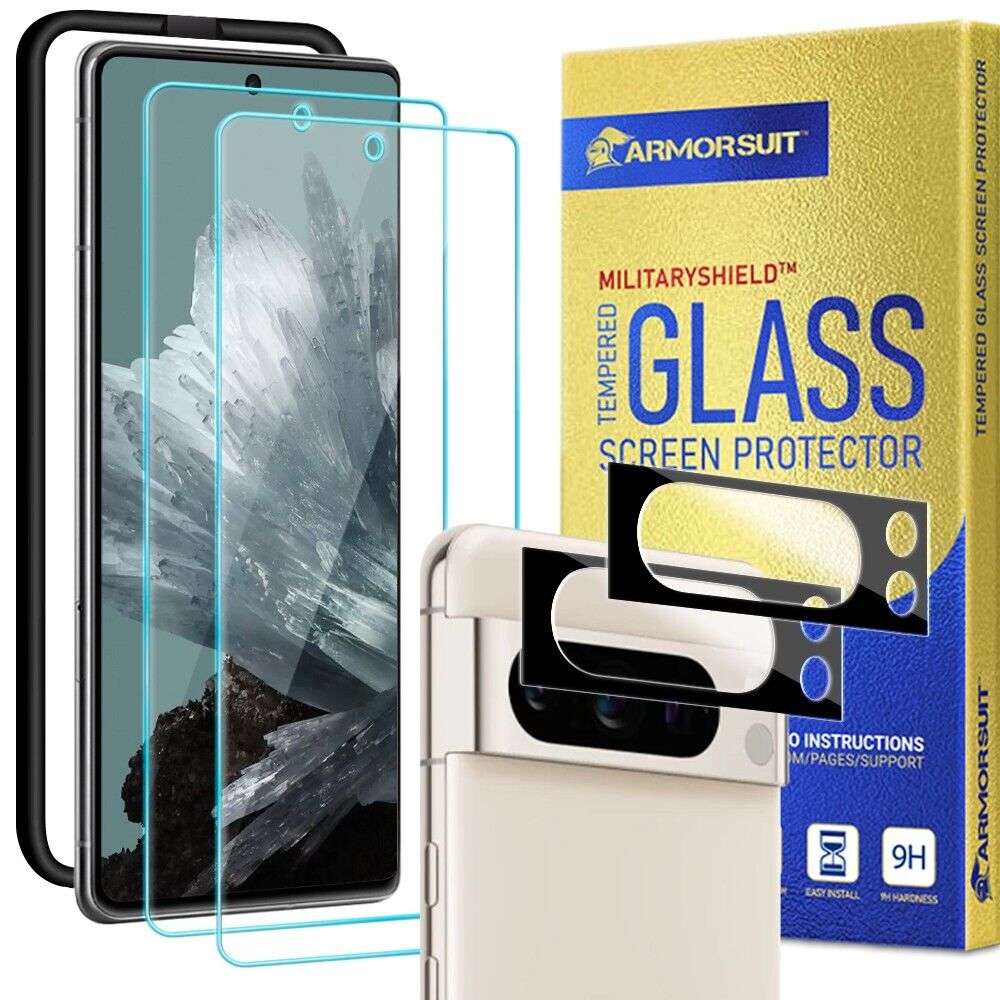 [2-Pack] ArmorSuit Google Pixel 8 Pro Tempered Glass Screen+ Camera Protector