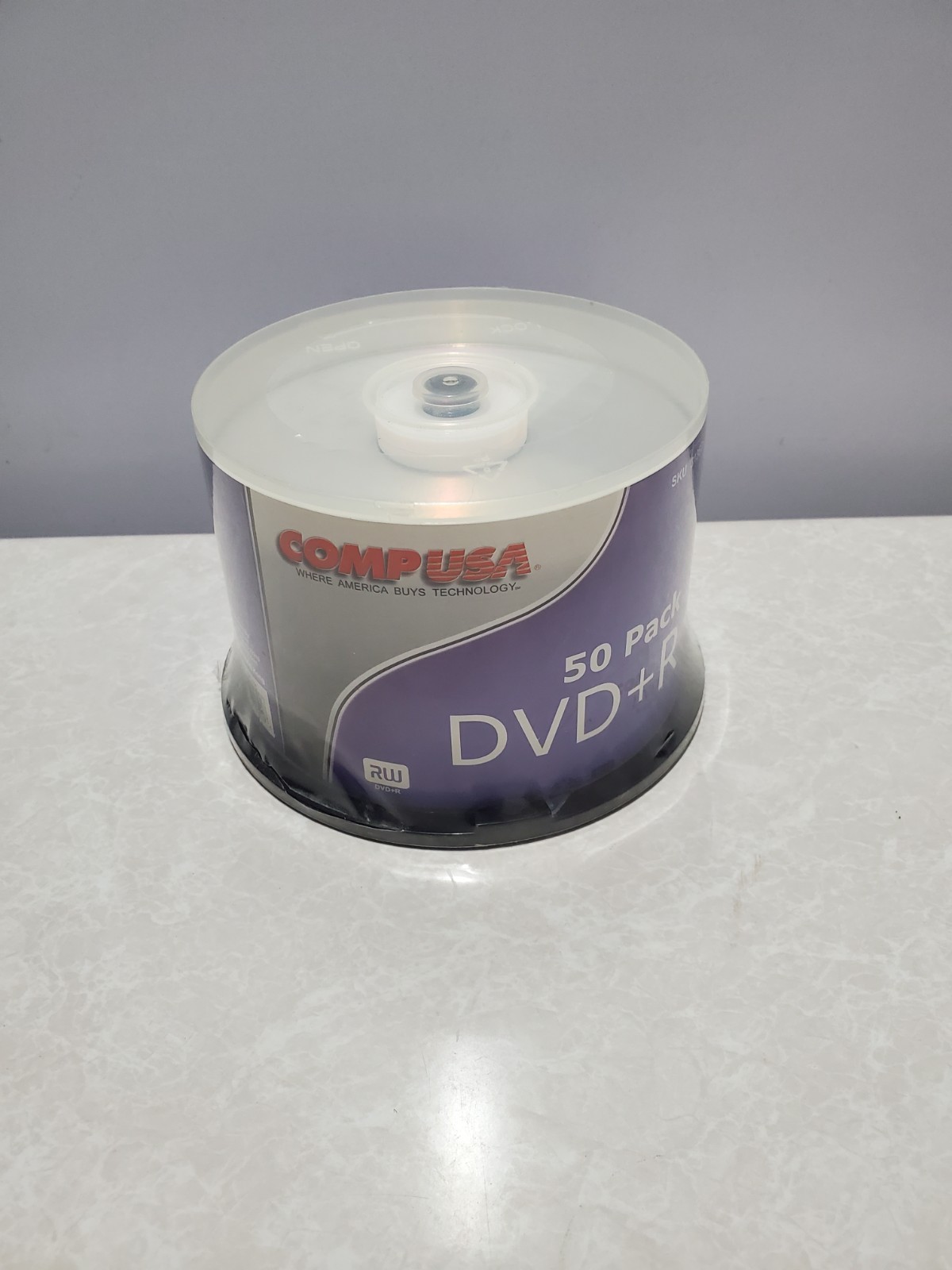 Comp USA DVD+R  50 Pack  4.7 GB 120 Min  Speed x4  ~ New Sealed