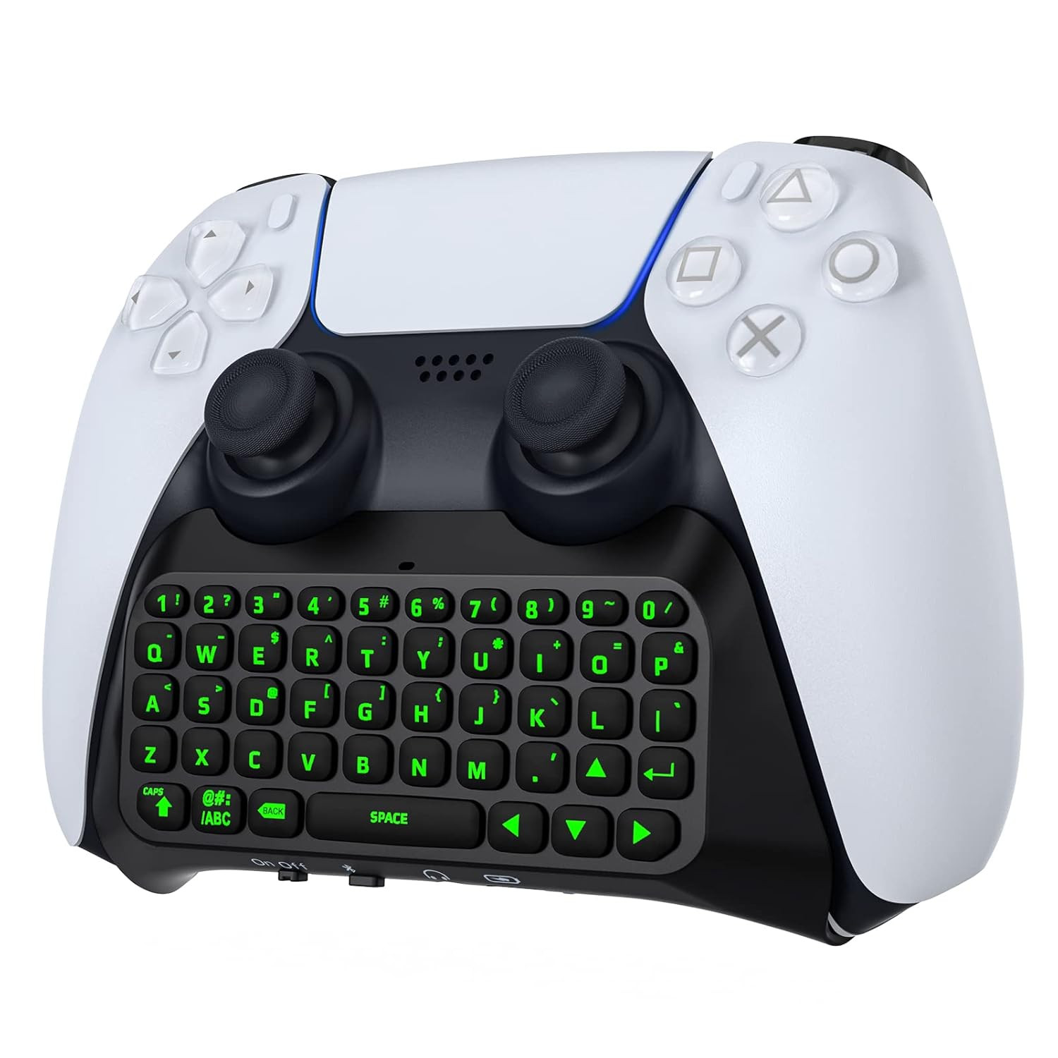 Keyboard for PS5 Controller Backlight Wireless Mini Keypad for PlayStation 5