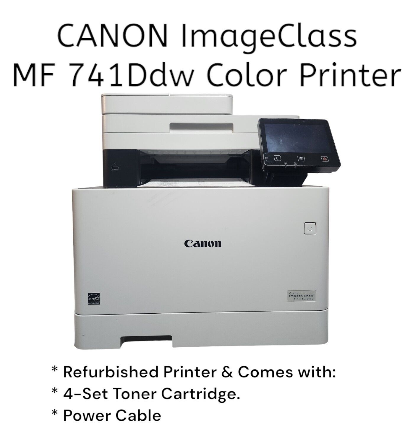 Canon ImageClass MF741CDW Laser All-In-One Printer | Toner - Power Cable