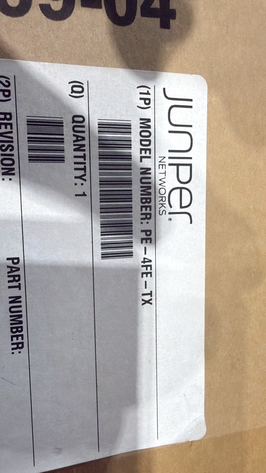 New Inbox Juniper  PE-4FE-TX