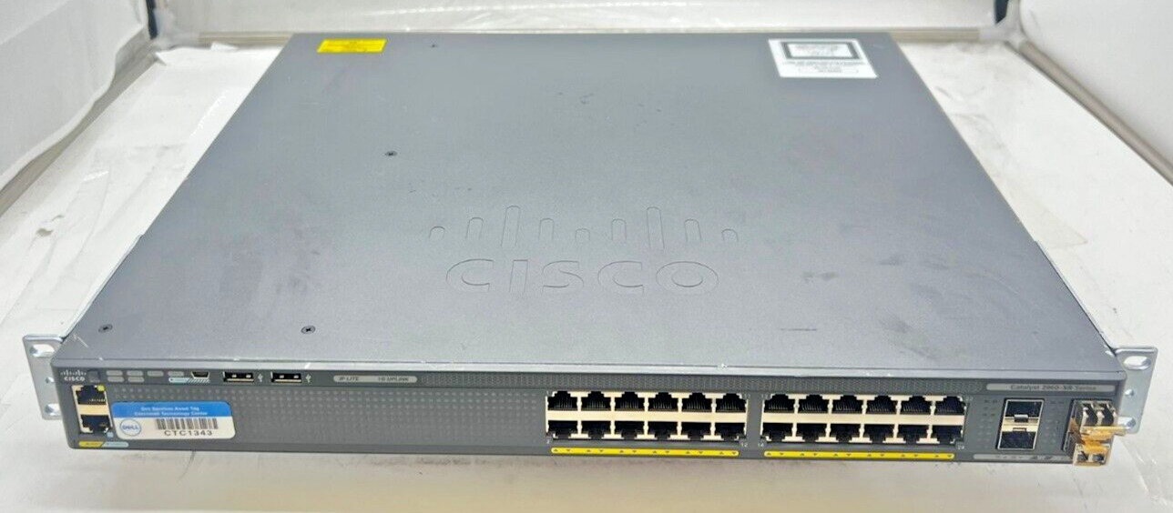 Cisco Catalyst 2960-XR Series Switch WS-C2960XR-24TS-I W/o Power Supply