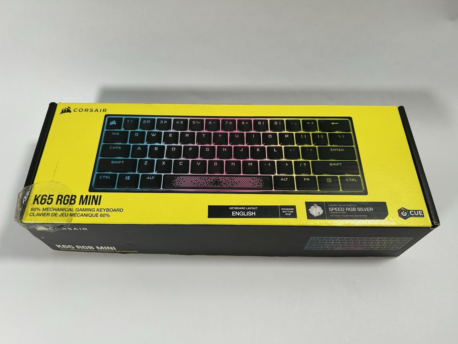 K160 CORSAIR K65 rgb mini 60% Mechanical Keyboard- Open Box