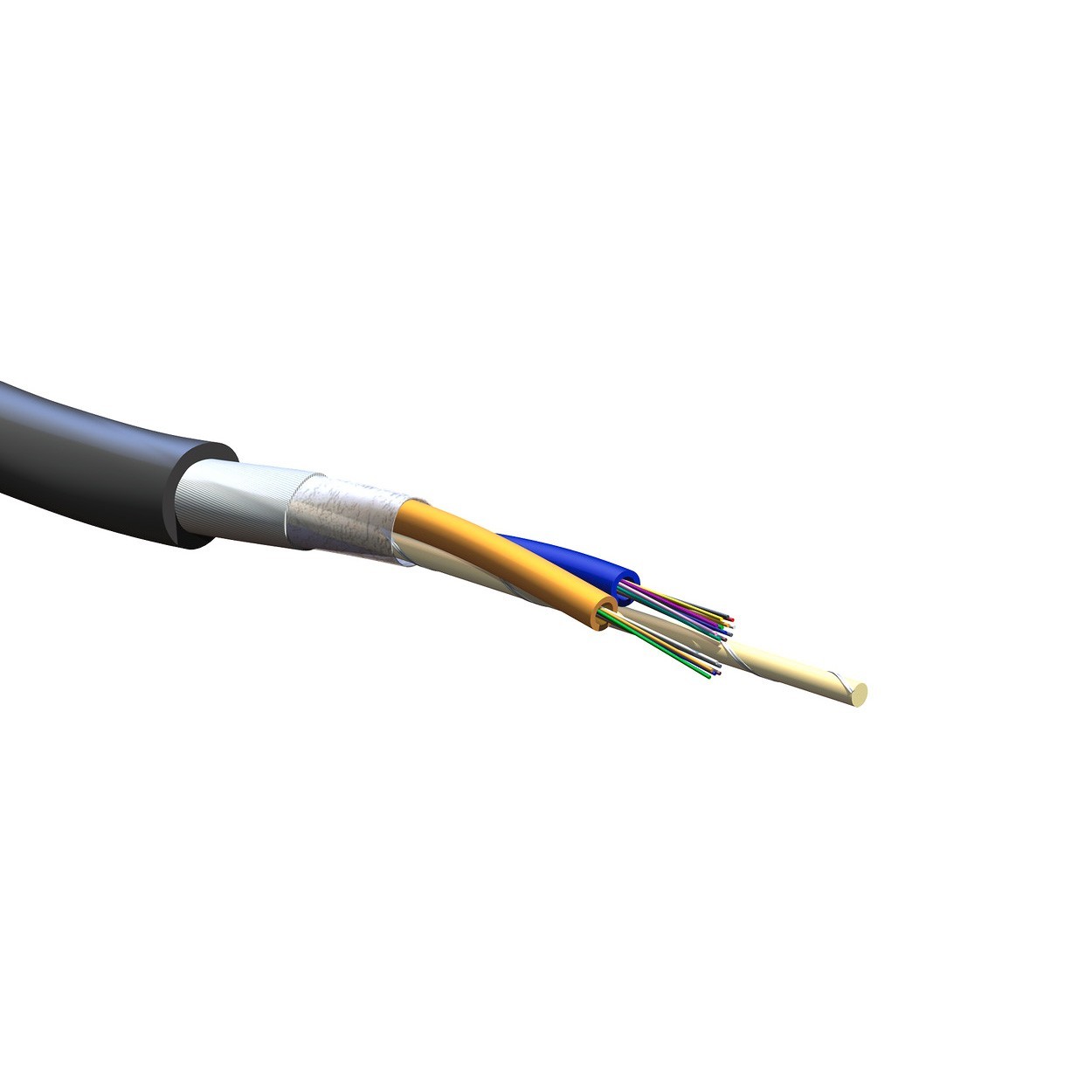 250' Corning 024ESF-T4101D20 24 Fiber Single-mode (OS2) Loose Tube Fiber Cable