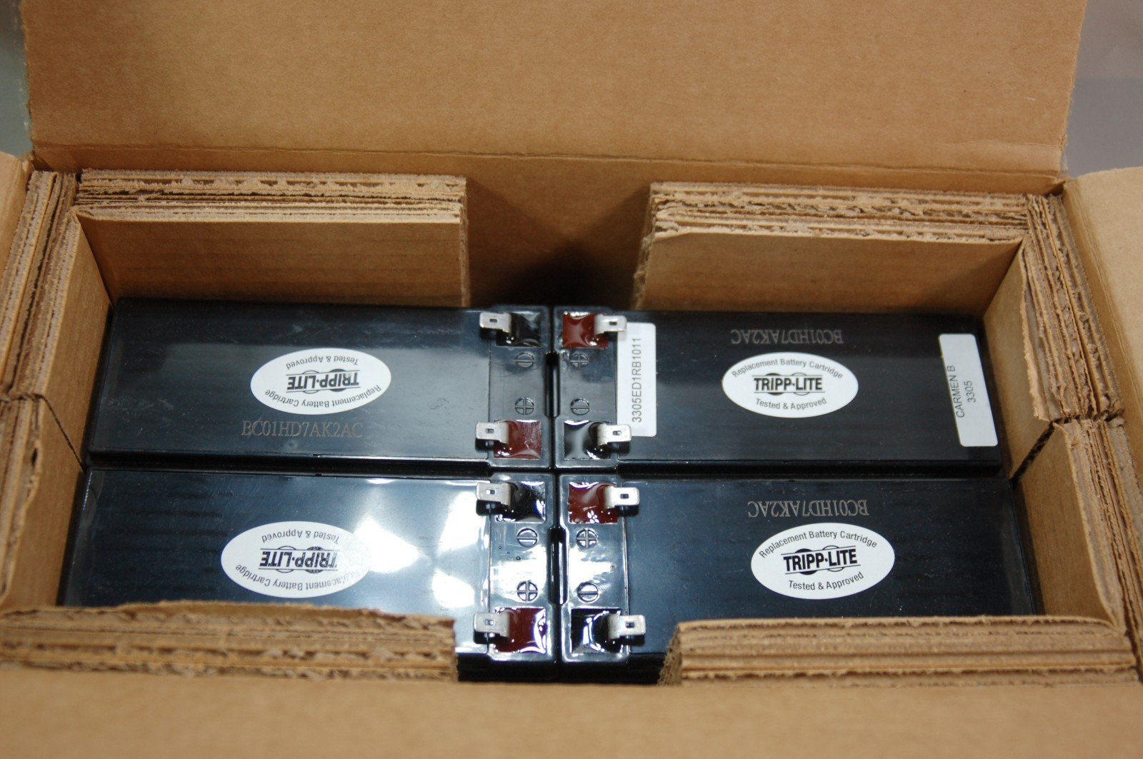 New NOS RBC54 4 Pack Replacement UPS Batteries 12V 9AH CP 1290A Tripp Lite