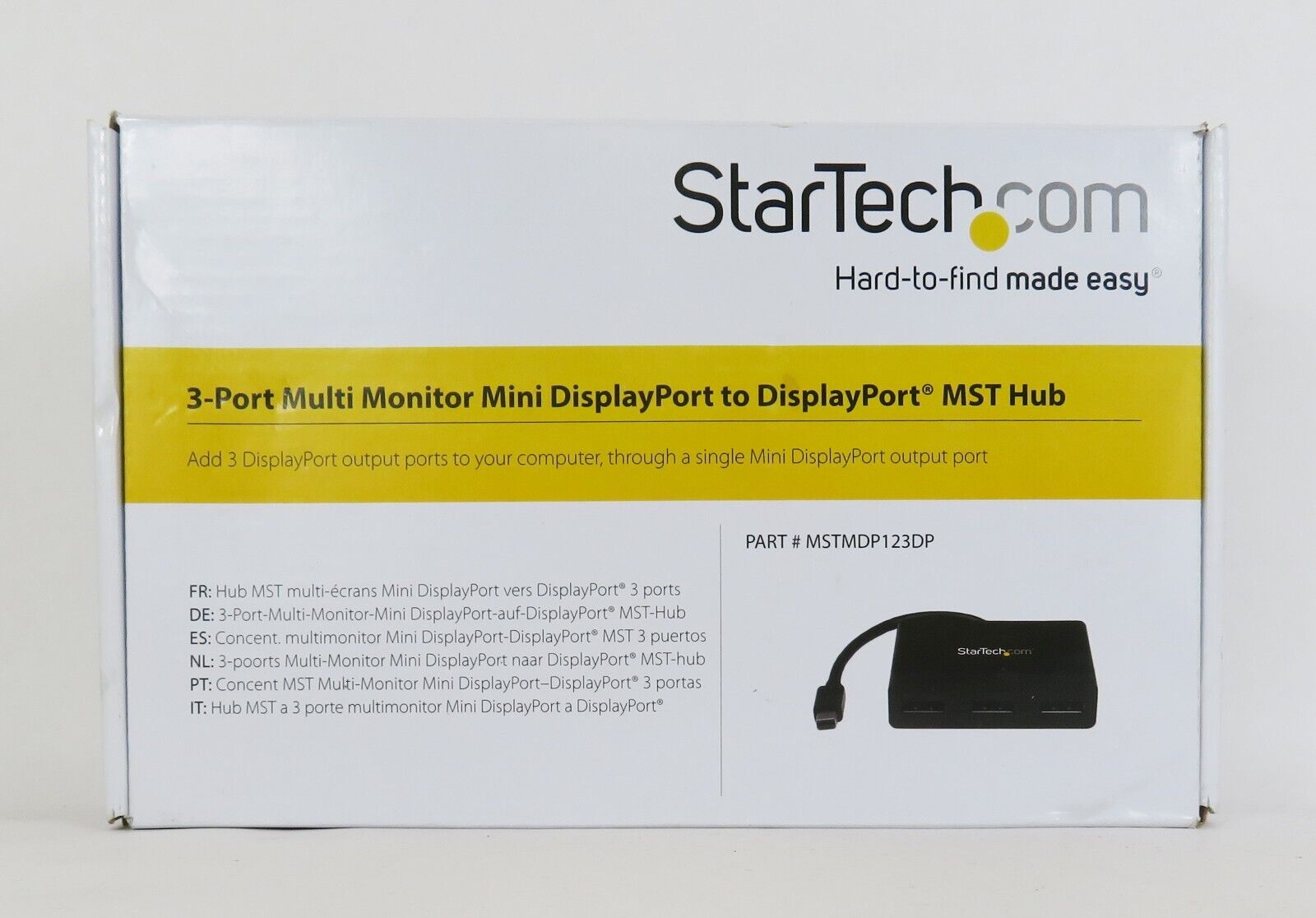 Startech.Com 3 Port Multi Monitor Mini Displayport to Displayport  MSTMDP123DP