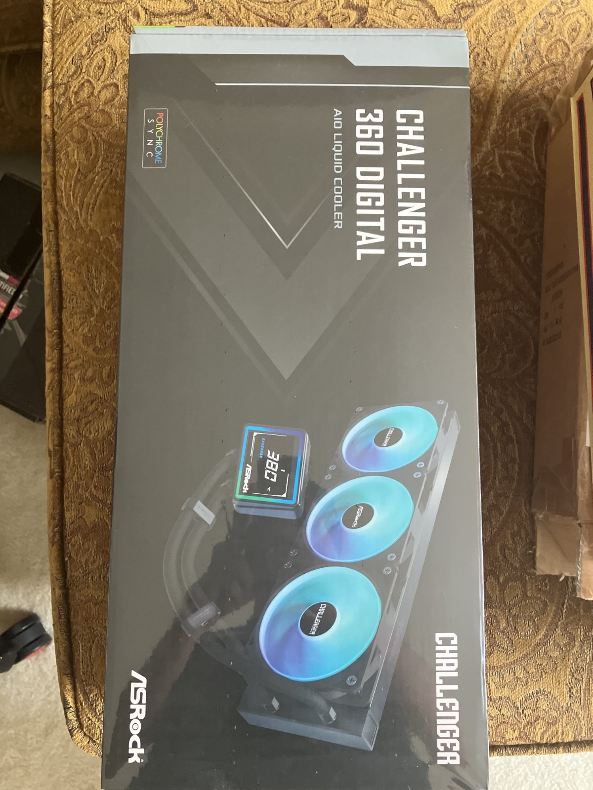 ASRock Challenger 360 Digital AIO Liquid Cooler w/RGB Fans + Digital Display