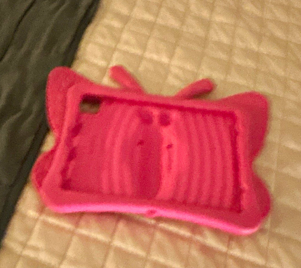 Pink Butterfly Shockproof Tablet Protective Case Cover with Kickstand Stand