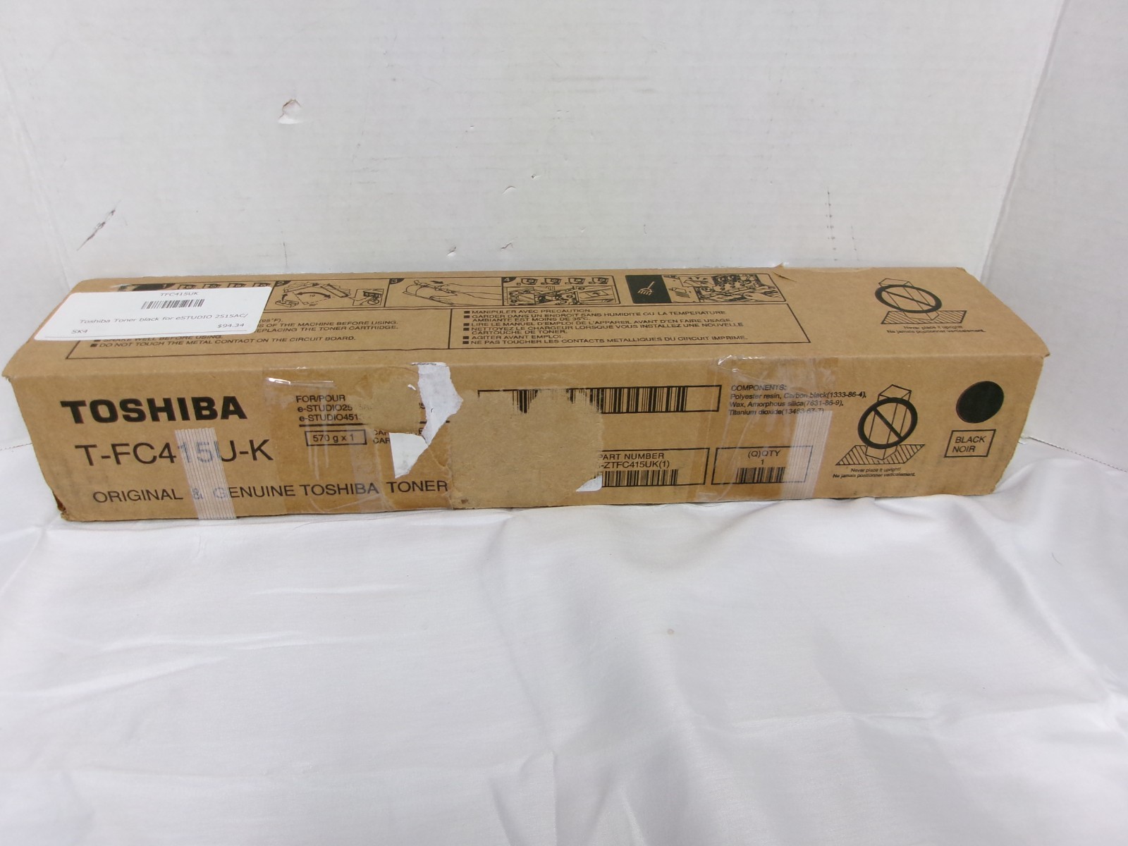 NEW GENUINE TOSHIBA T-FC415U-K BLACK Toner Cartridge