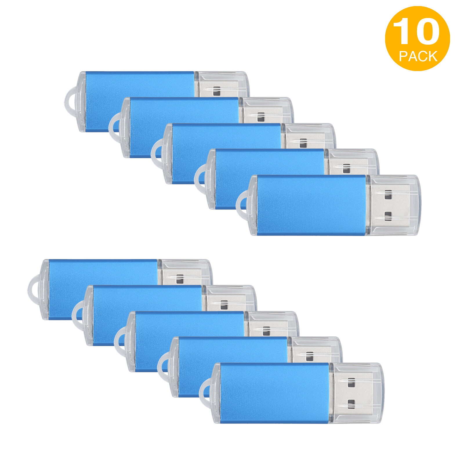 10Pack 16GB USB 2.0 USB Flash Drive High Speed Thumb Drives Memory Stick Storage