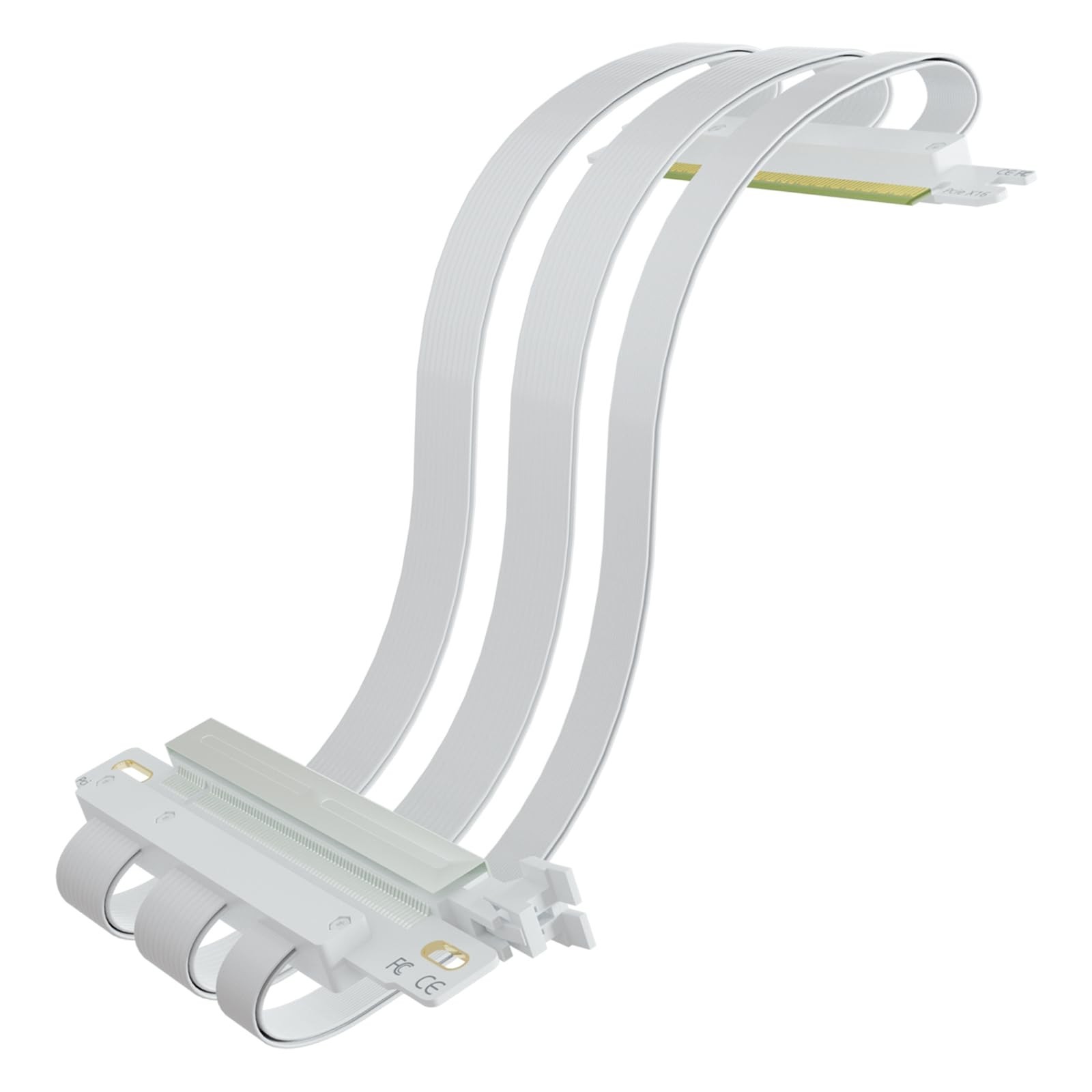GLOTRENDS Double Reverse PCIE 5.0 Riser Cable for Mini-ITX Motherboard (170x1...