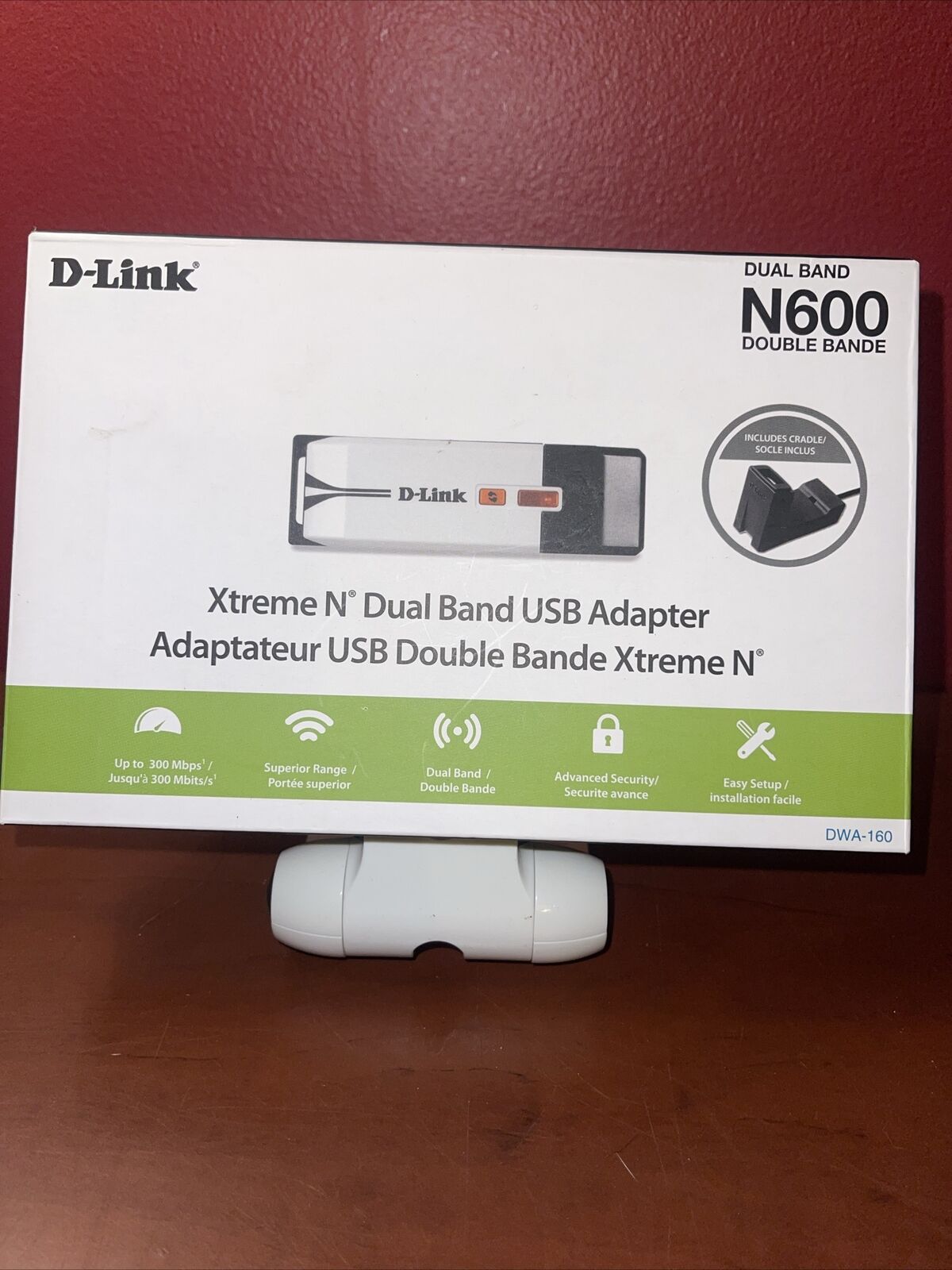 D-Link Wireless Xtreme N Dual Band USB Adapter (New, Complete In Box)