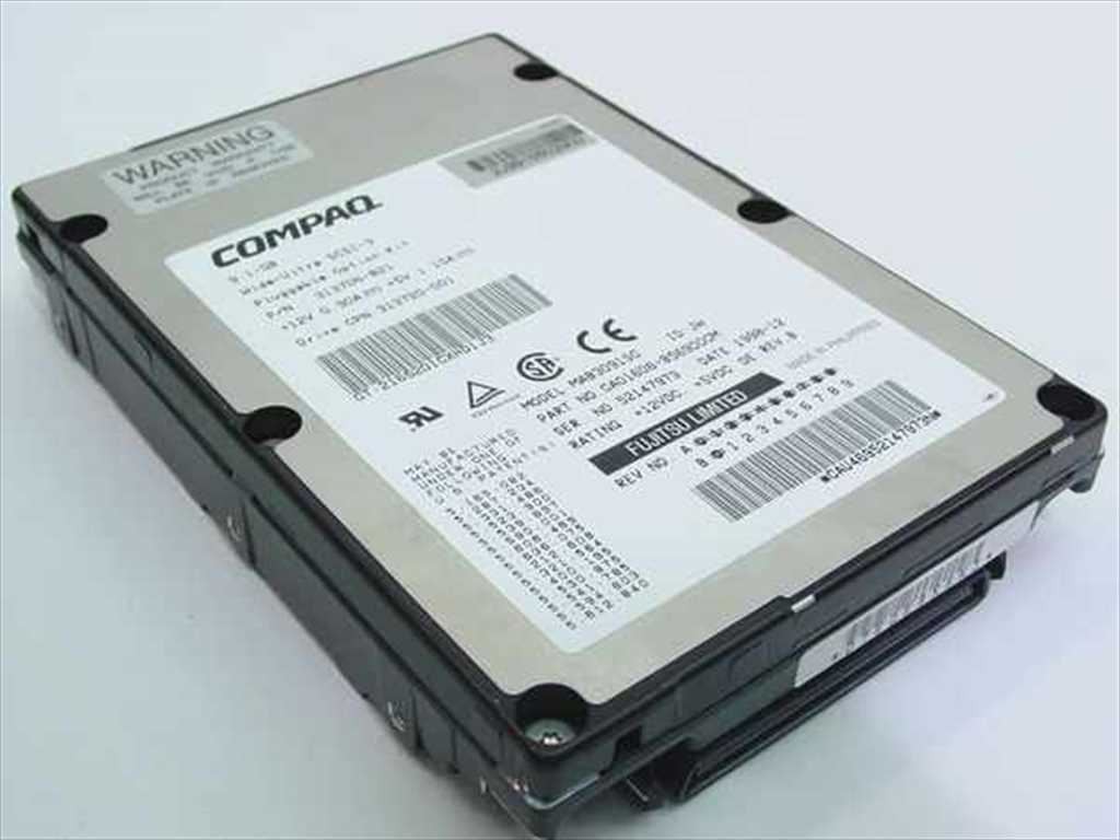 Compaq 313720-001 9.1GB Wide-Ultra SCSI-3 Hard Drive 7200 RPM 80-Pin 3.5"