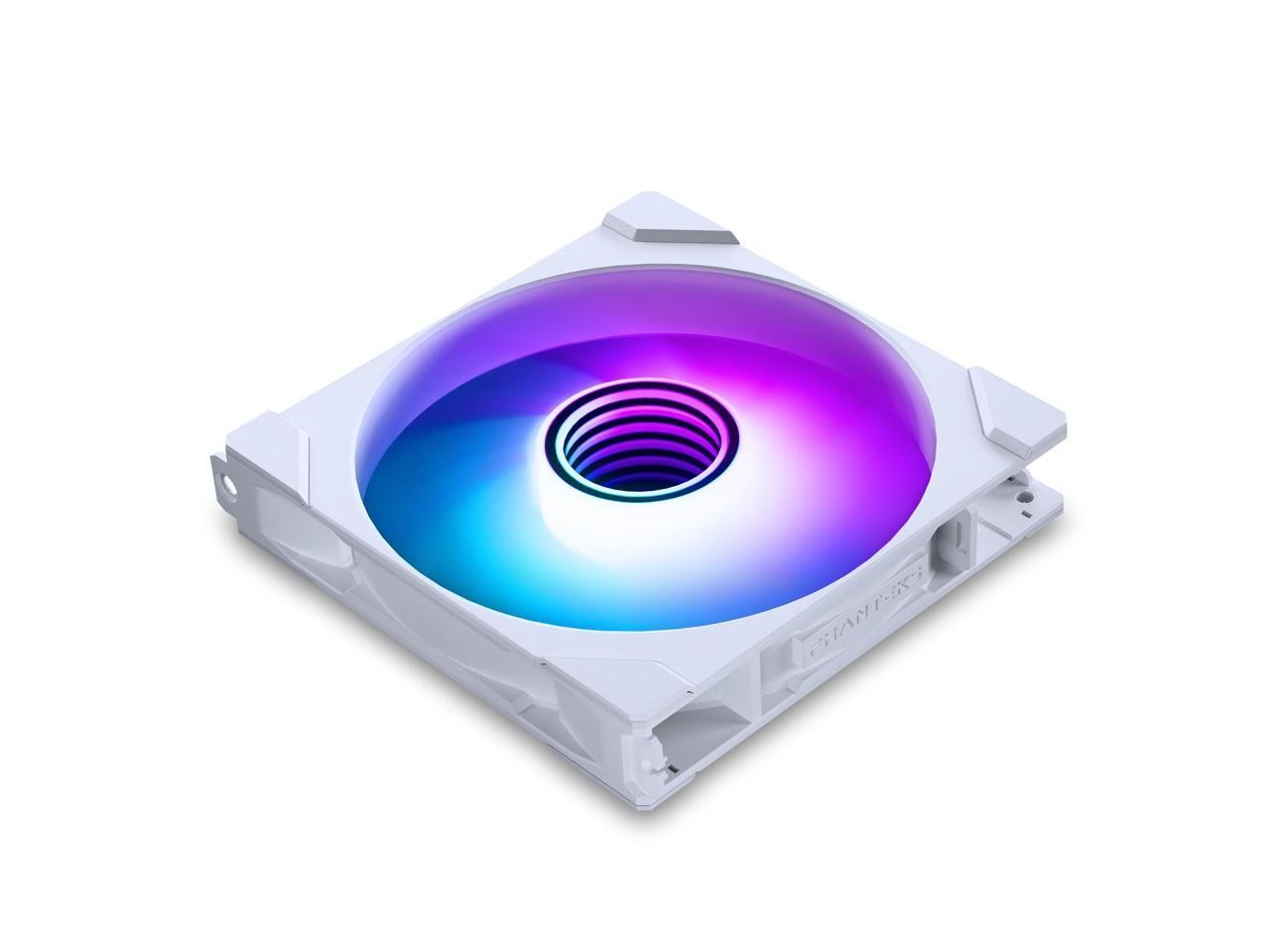 Phanteks PHF140M25R 140mm ARGB Reversed Blade Case Fan White