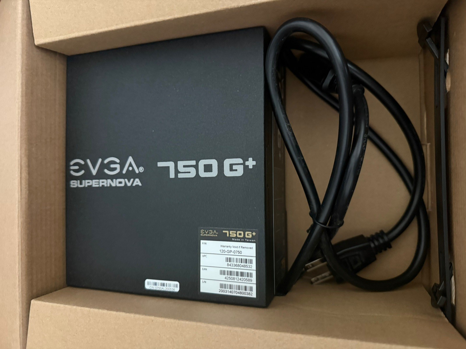 EVGA SuperNova 750 G+ 750W 80+ Gold Fully Modular Power Supply