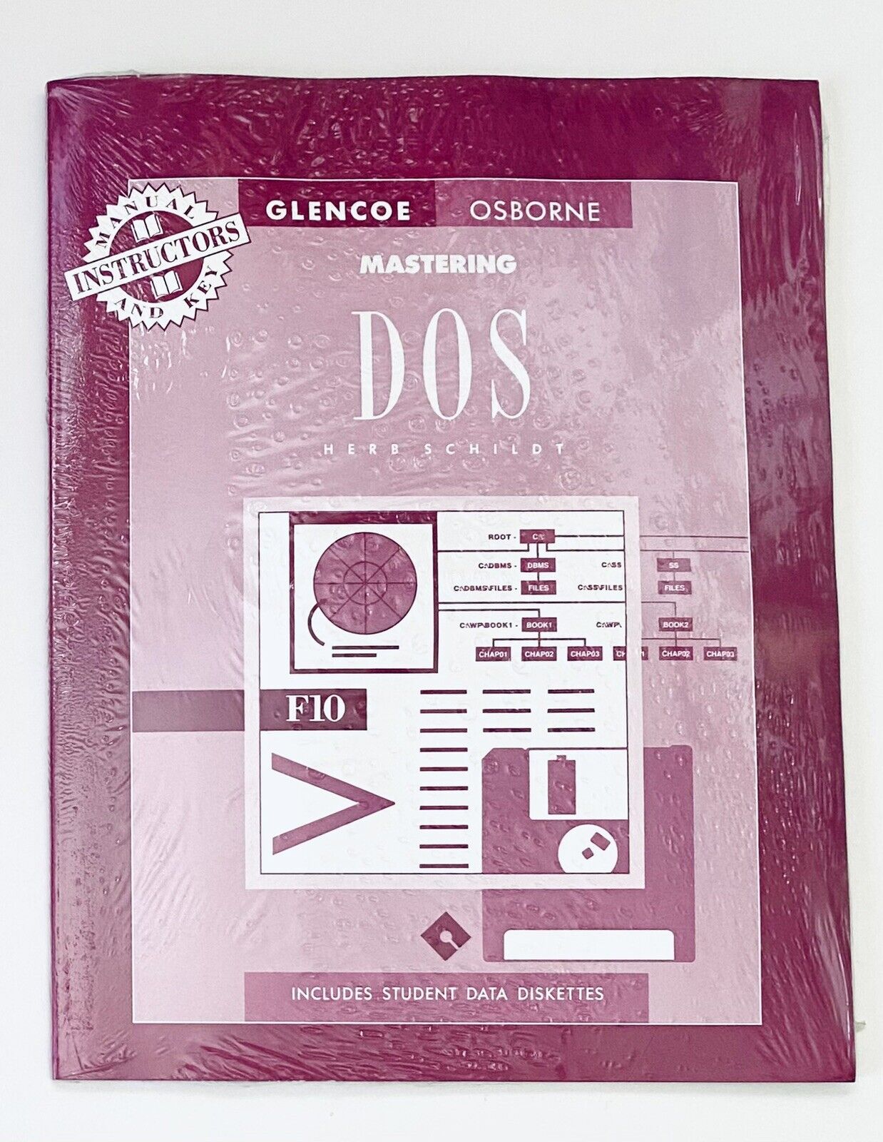 MASTERING DOS - Instructor\'s Manual & Key w/ Student Diskettes, NEW NOS -Glencoe