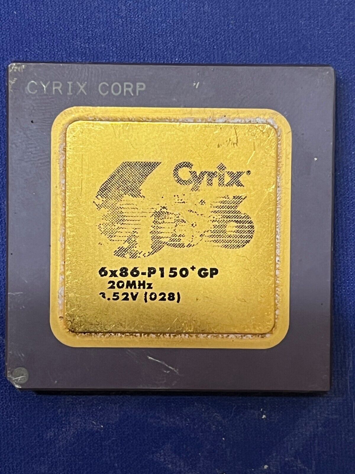 Cyrix 6x86-P150 GP 200MHz 3.52V 6x86 Rare Vintage CPU GOLD 