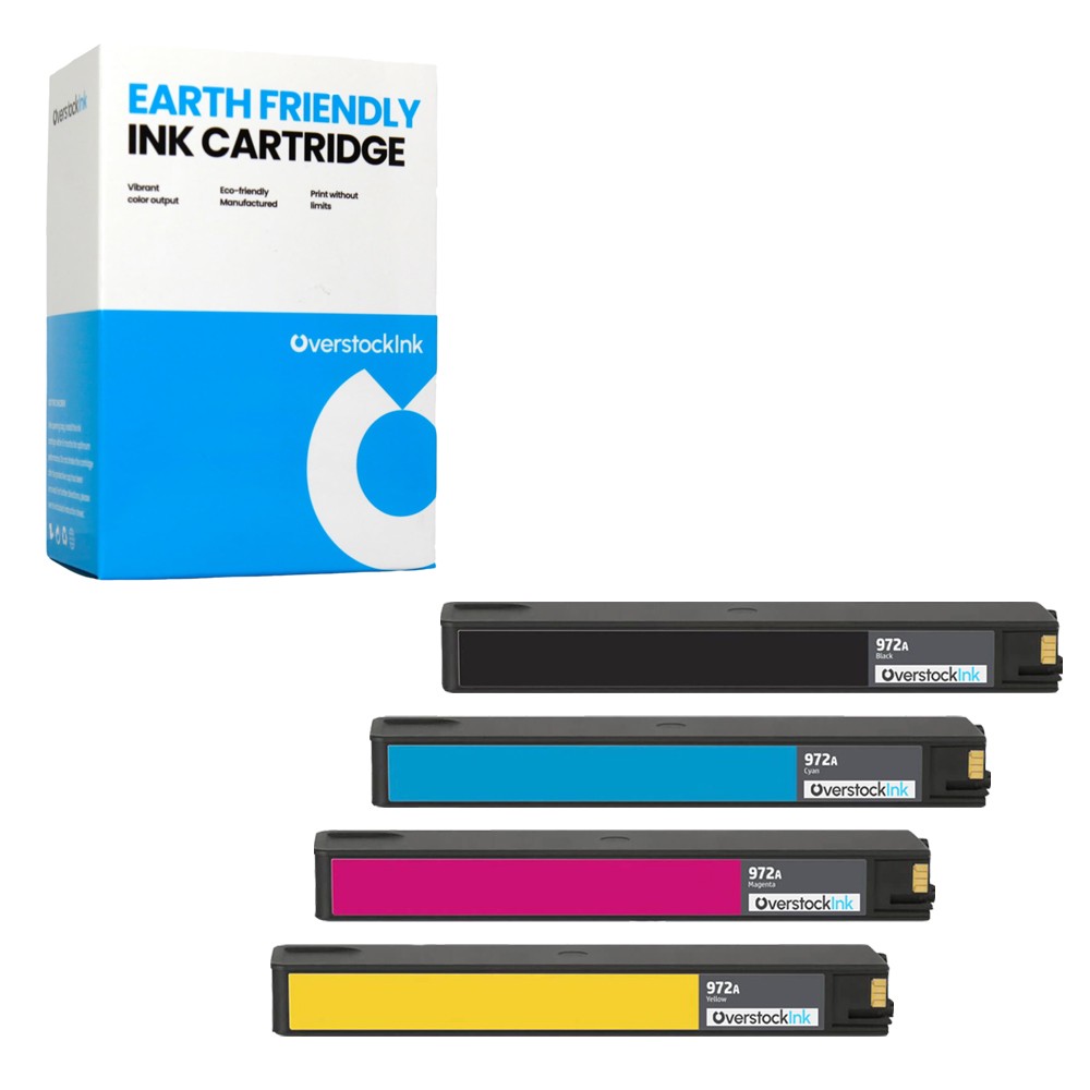 OSI 4-Pack Compatible 972A Ink Cartridges for HP PageWide Managed P57750dw