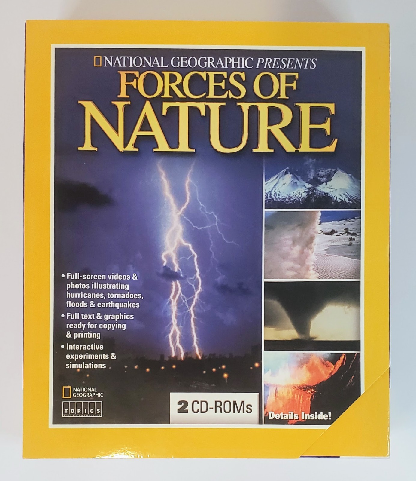National Geographic Forces of Nature PC CD Storms Volcanoes NOS Sealed