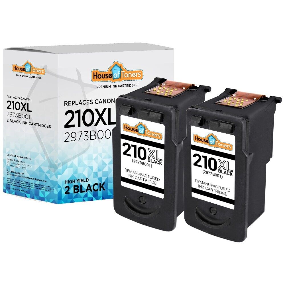 2PK PG-210XL Black Ink for Canon PIXMA iP2700 iP2702 MX320 MX330 MX340 MX350