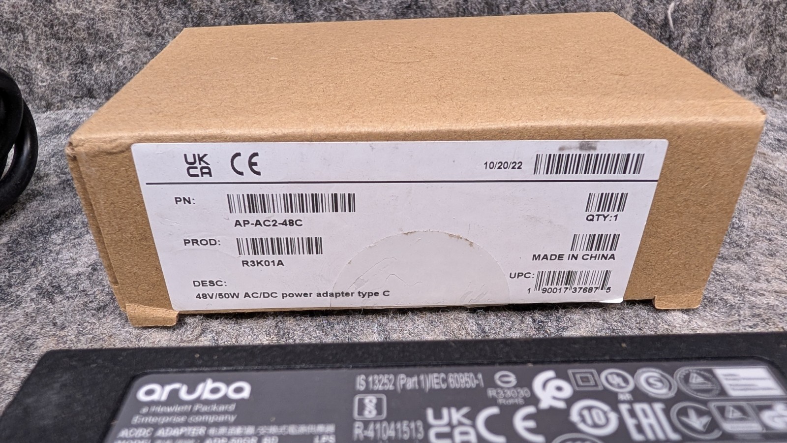 Aruba R3K01A AP-AC2-48C Power Supply Adapter 48V 1.042A 50W Charger Genuine