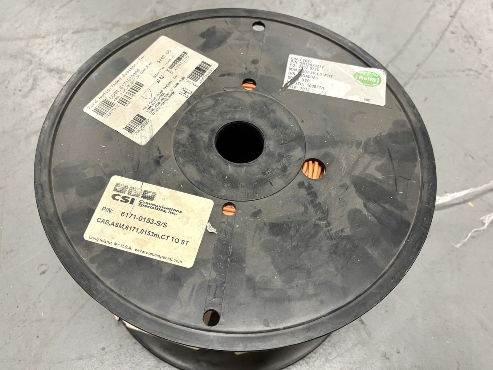 Commscope (MM) Fiber Optic Cable 500 ft, ST CONN, plenn Message For Details