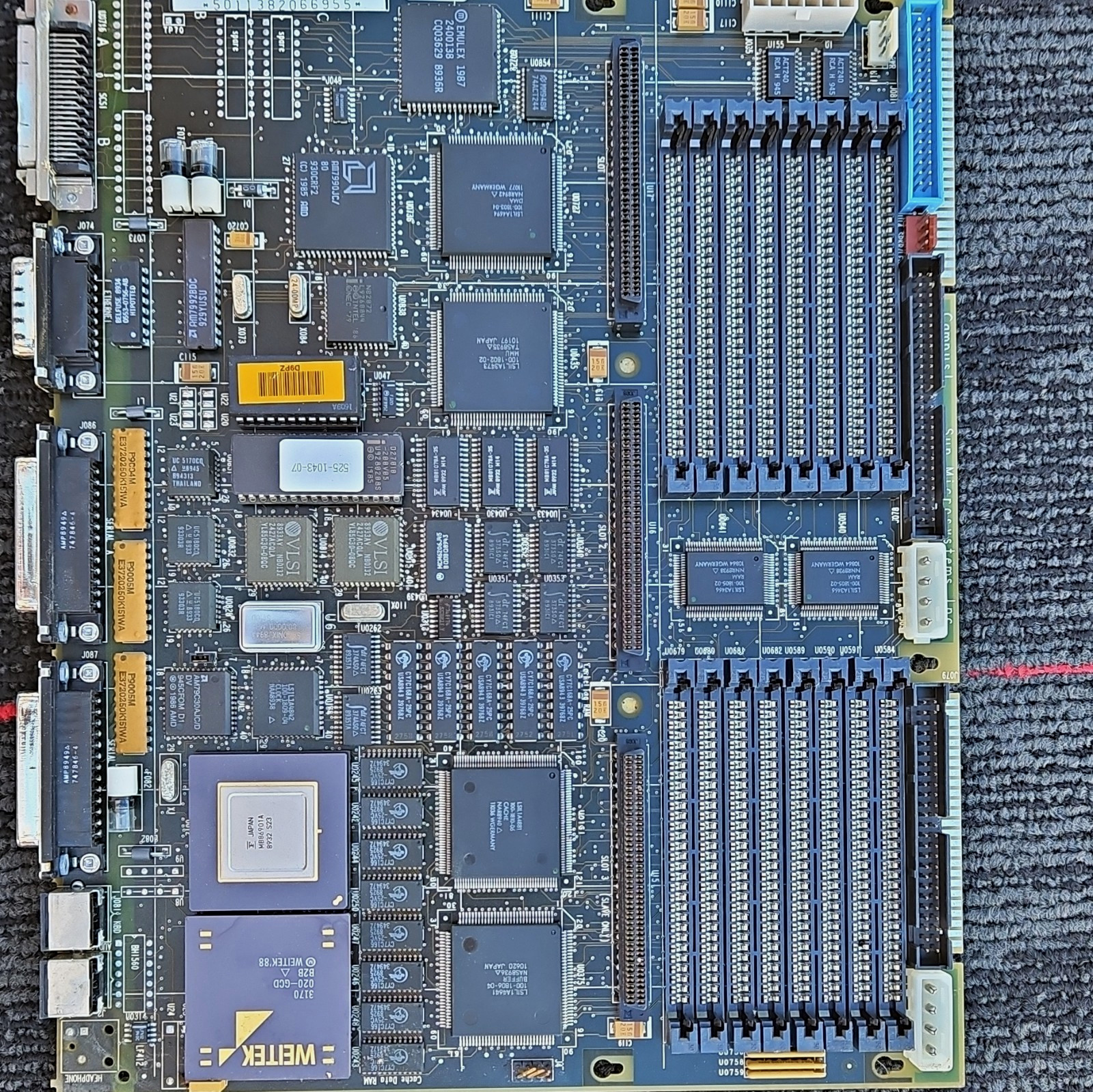 Vintage Sun Microsystems SPARC system motherboard / CPU board.