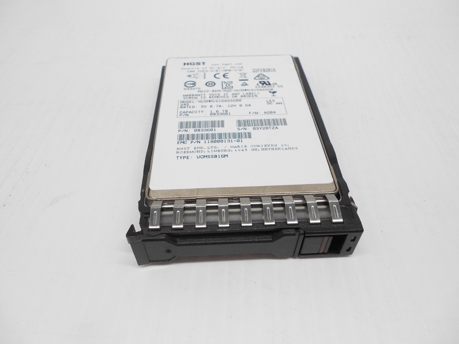 1.6TB SSD SAS 2.5" 12G Server Hard Drive HP DL20 DL320 DL360 DL380 G11 Gen 11