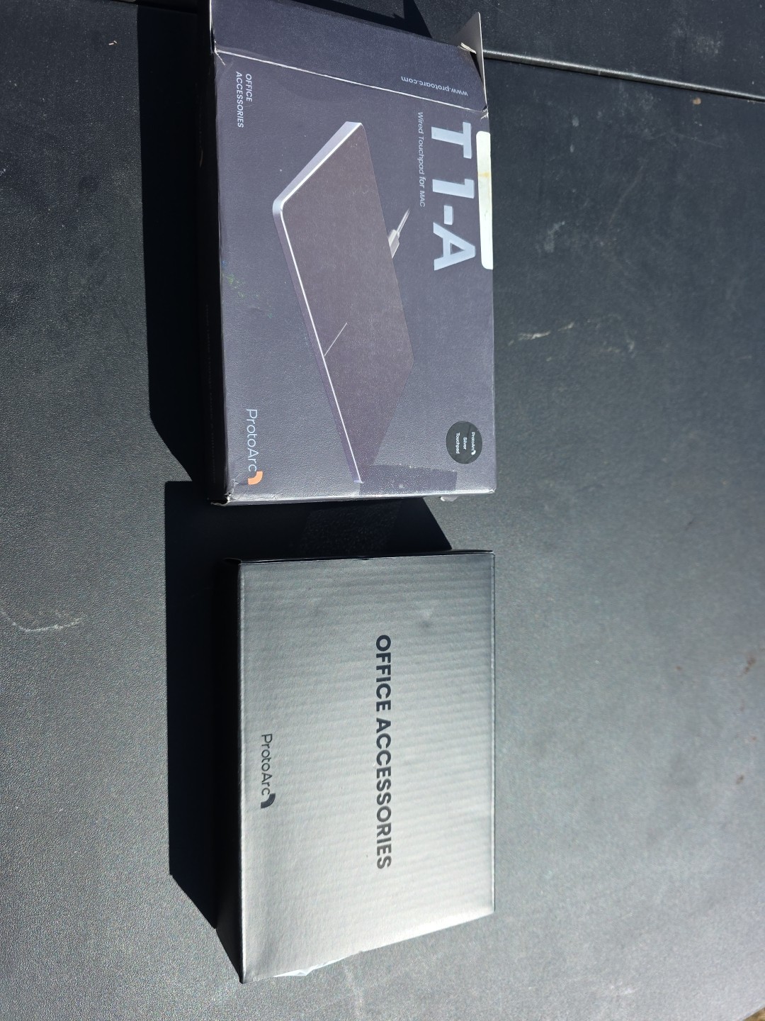 ProtoArc T1 Wired WIN Touchpad black ultra-slim metallic