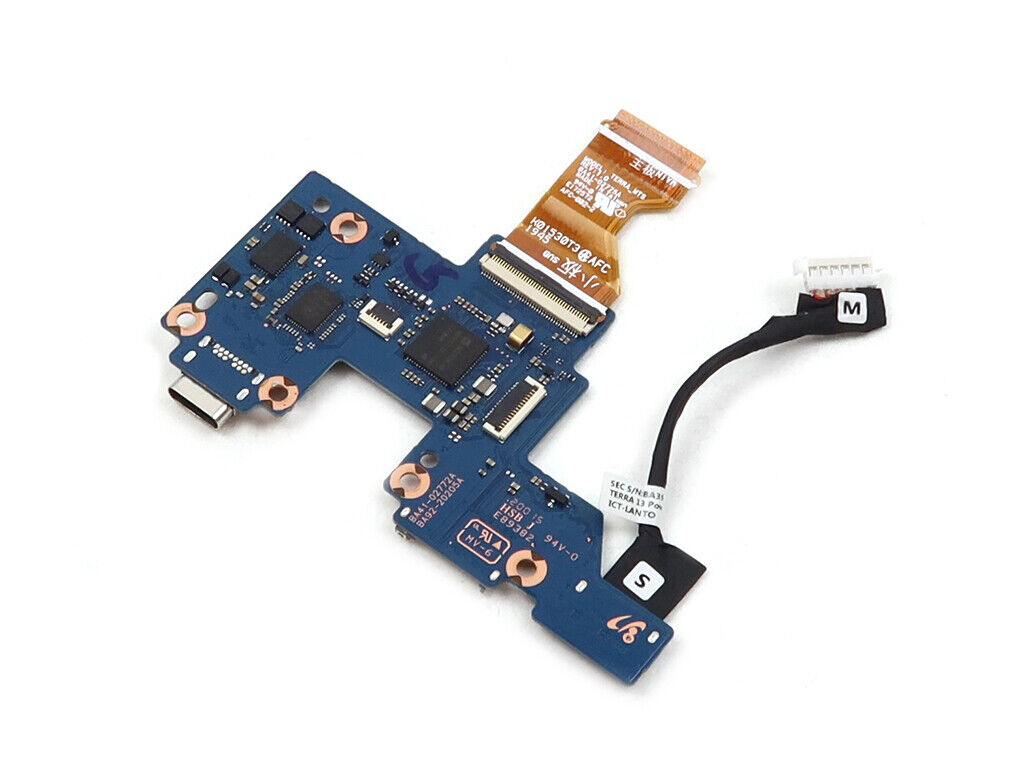 SAMSUNG CHROMEBOOK XE930QCA USB-C I/O BOARD WITH CABLES BA92-20205A BA41-02772A