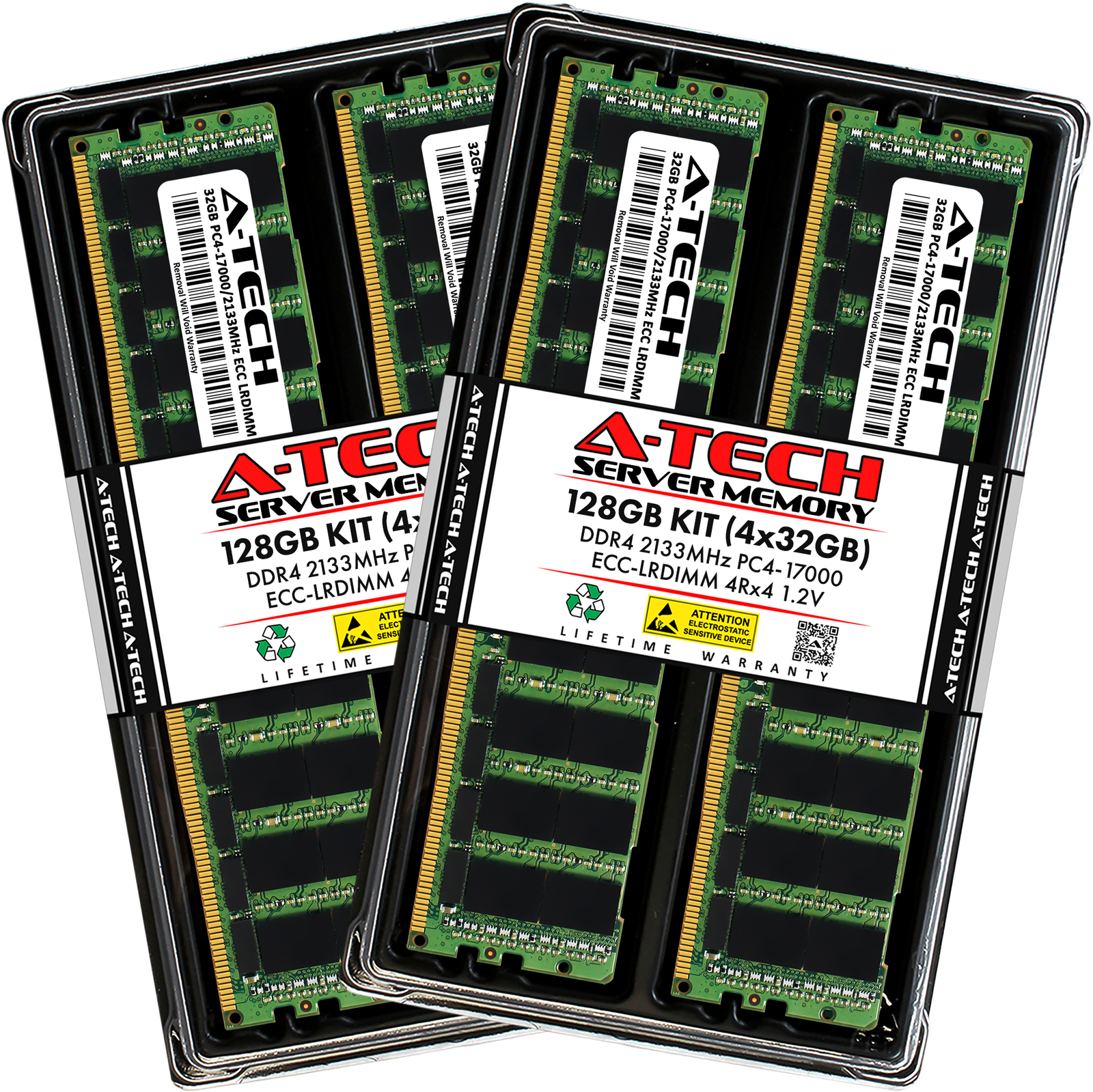 128GB 4x 32GB PC4-2133 LRDIMM Supermicro X10DRG-HT X11DPU X11SPH-nCTF Memory RAM