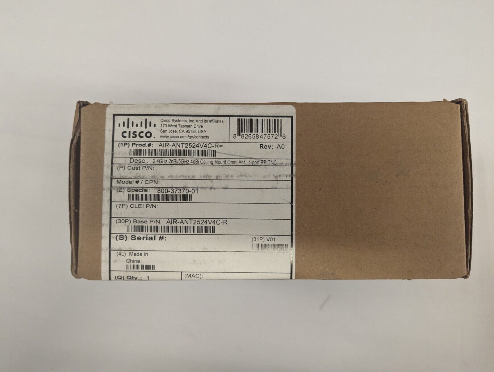 AIR-ANT2524V4C-R F/S New Genuine Cisco, Actually In Stock - Ships Same Day